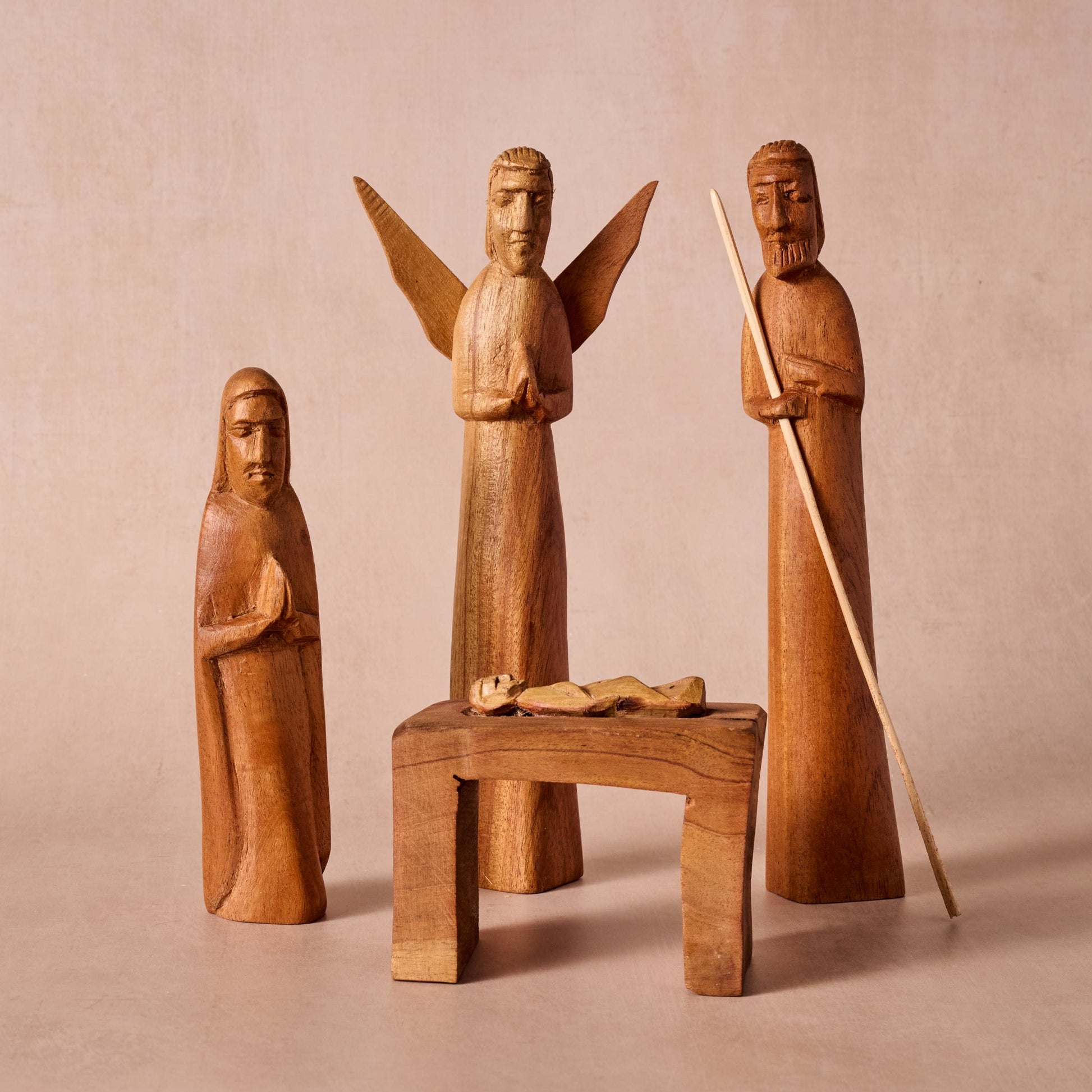 Rahisi Neem Wood Nativity - Ten Thousand Villages