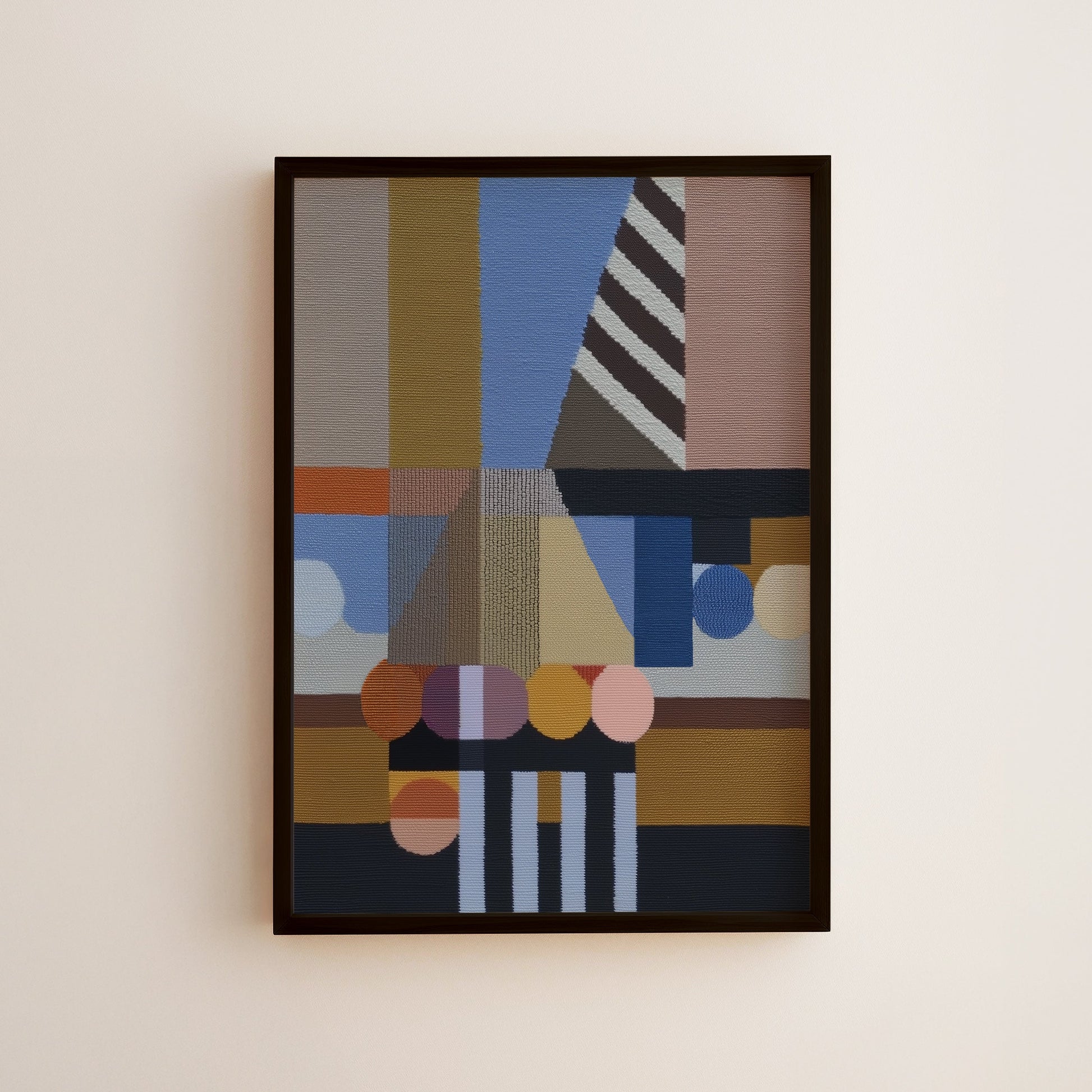 Woven Perspectives No. 05 — Geometric Abstract Art Print
