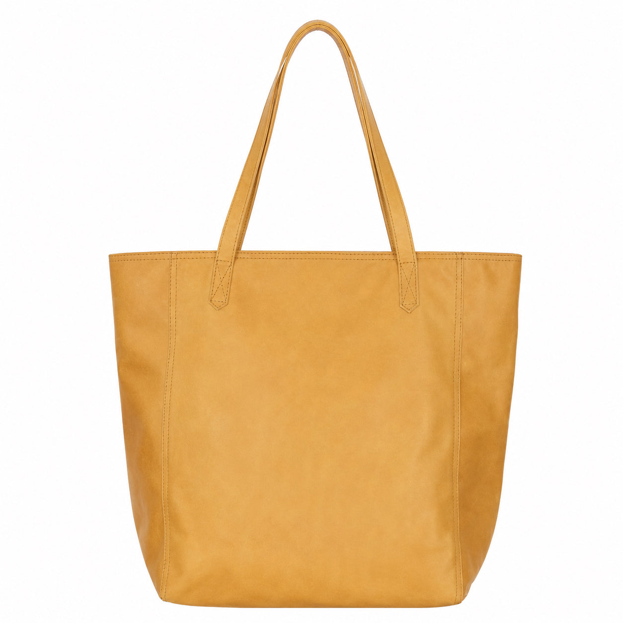 Tan Leather Everyday Shopper Tote
