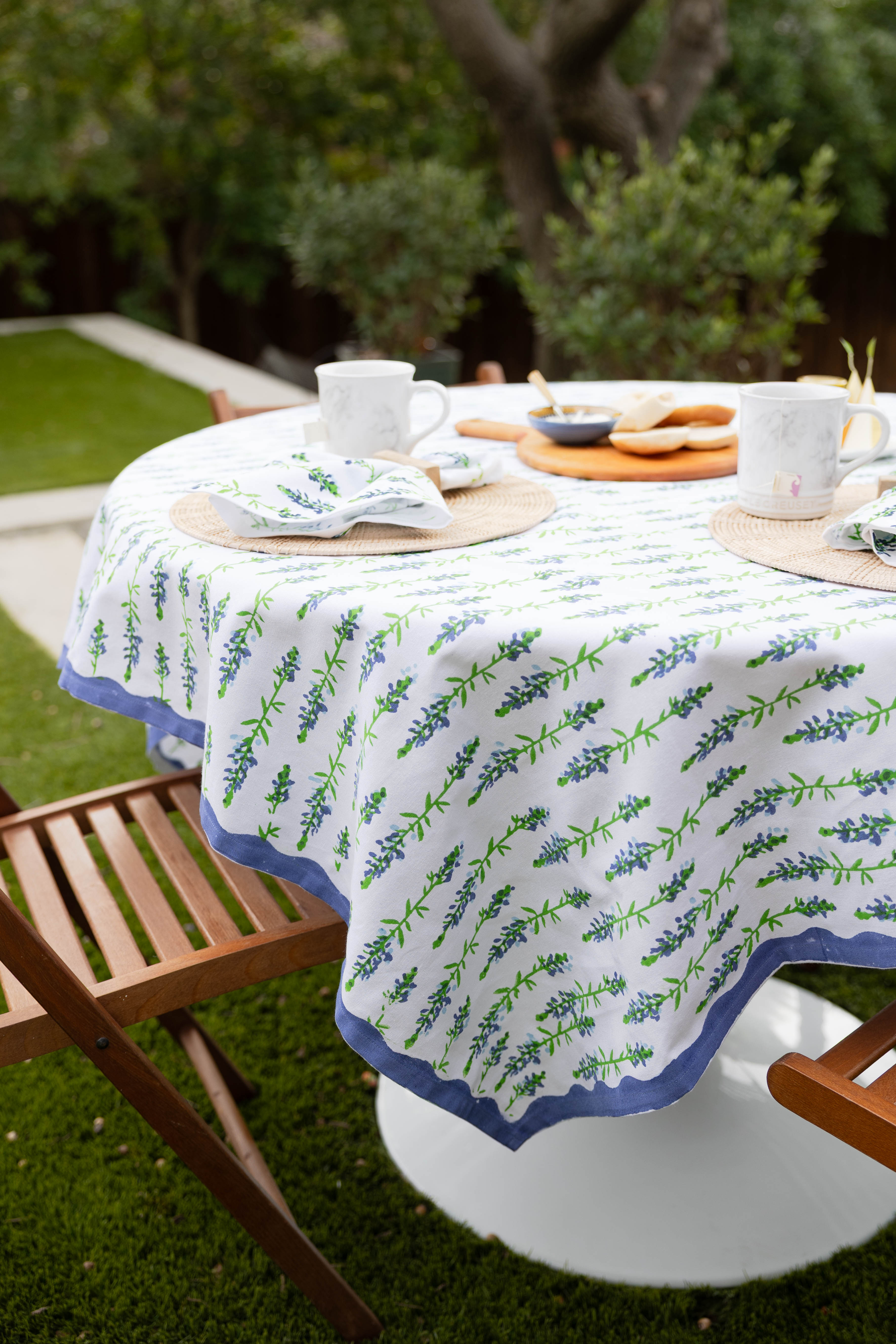 Organic Napkins (set of 4) -  Bluebonnet