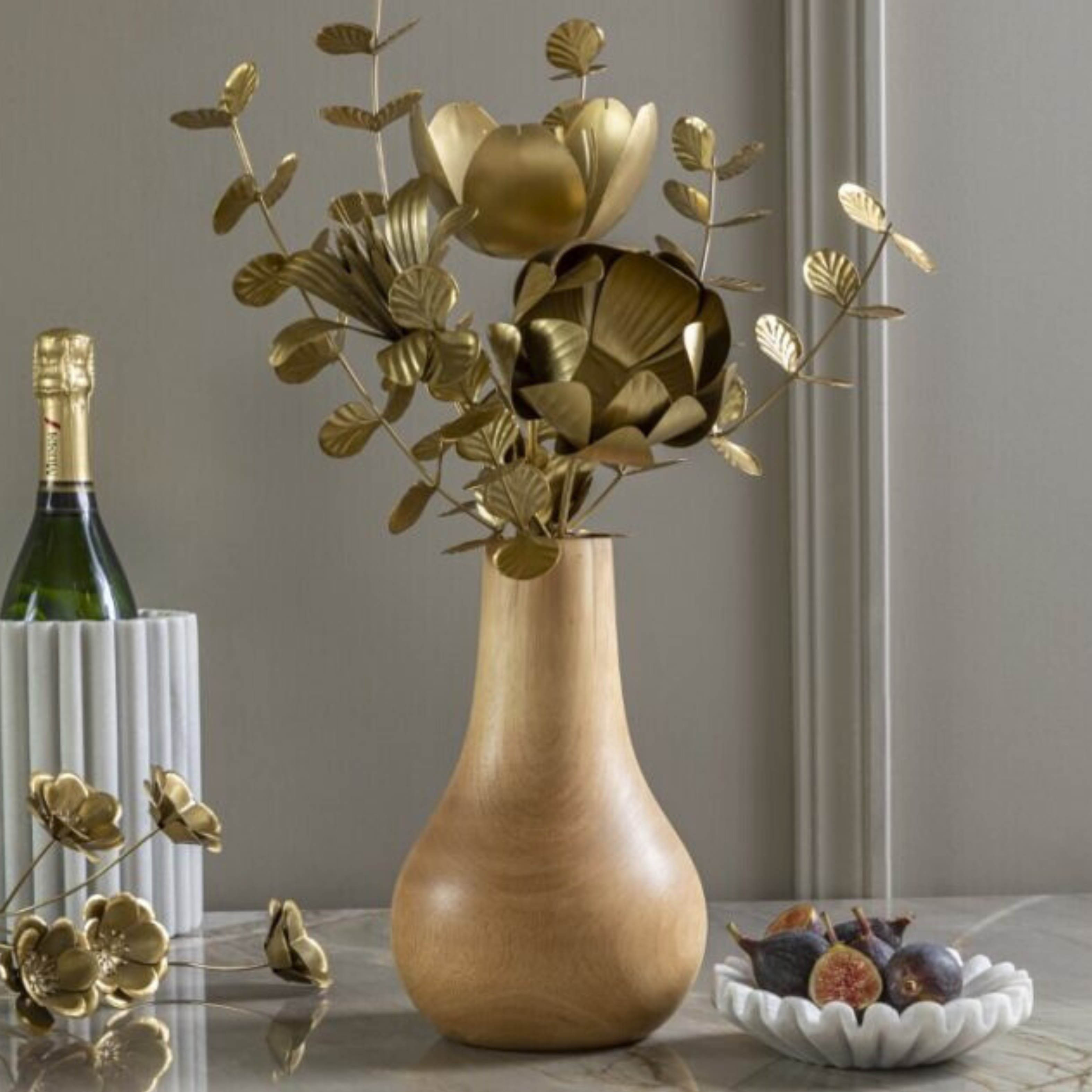 Mango Wood Bulb Vase