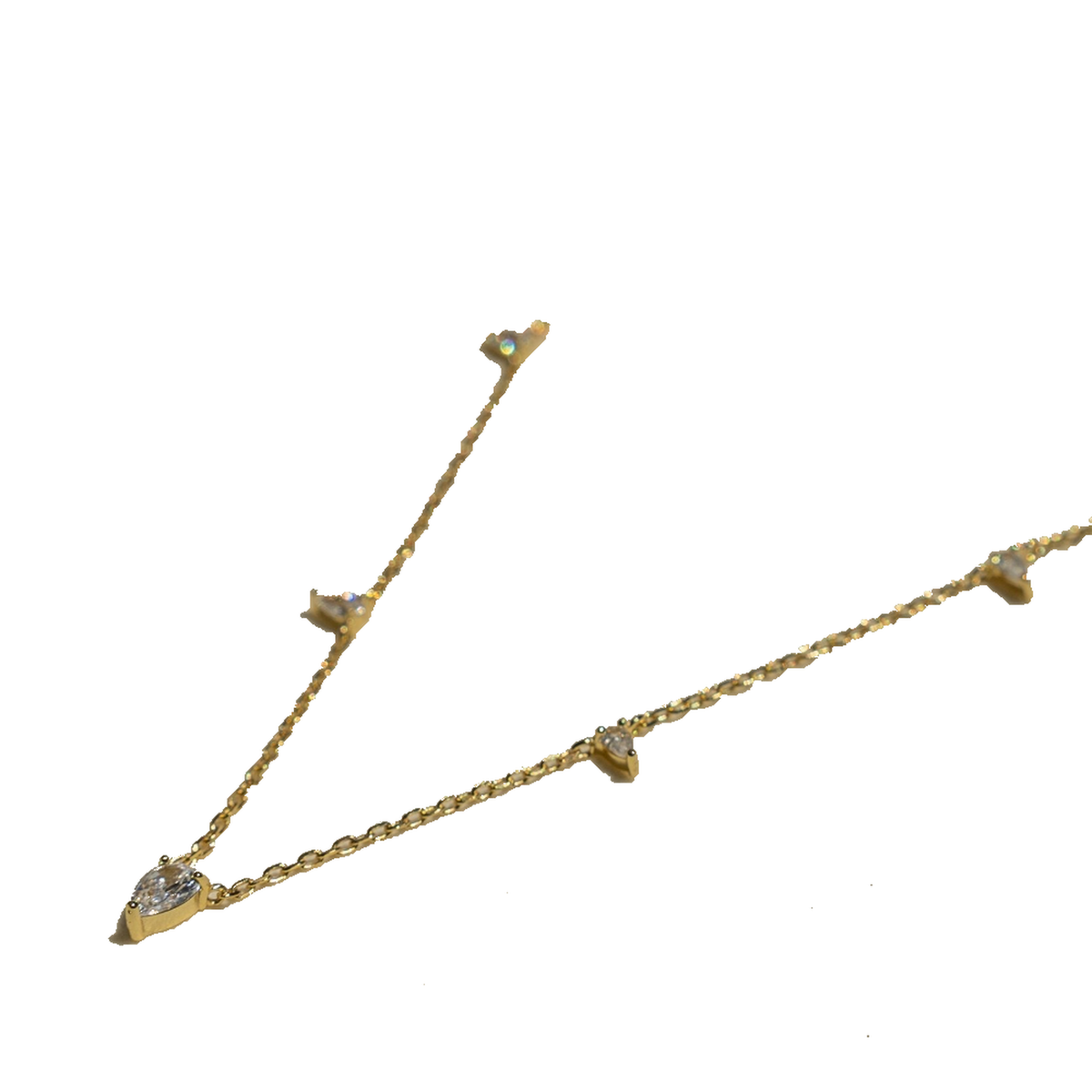 Triangle Gem Necklace