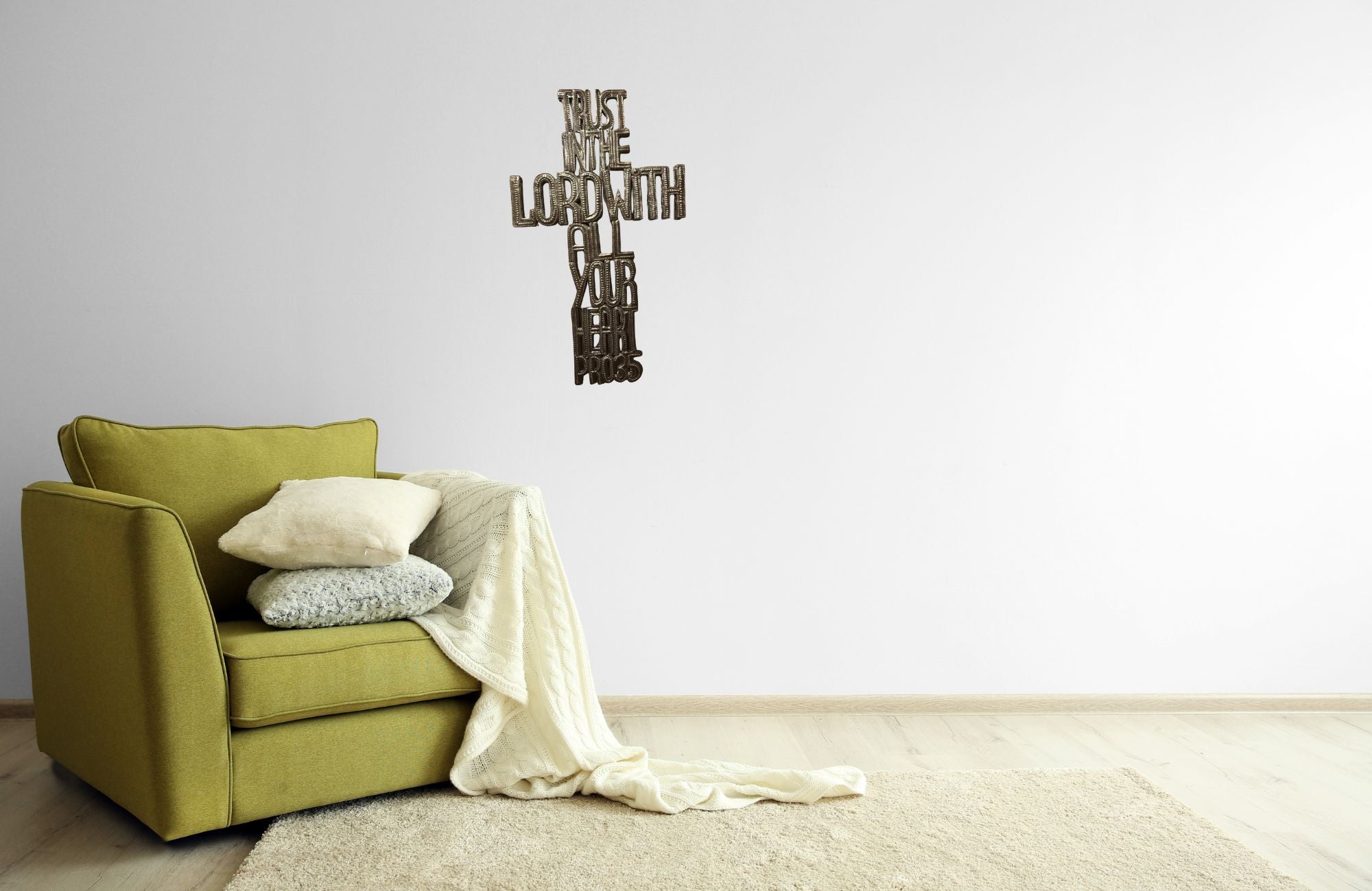 Trust in the Lord Metal Cross