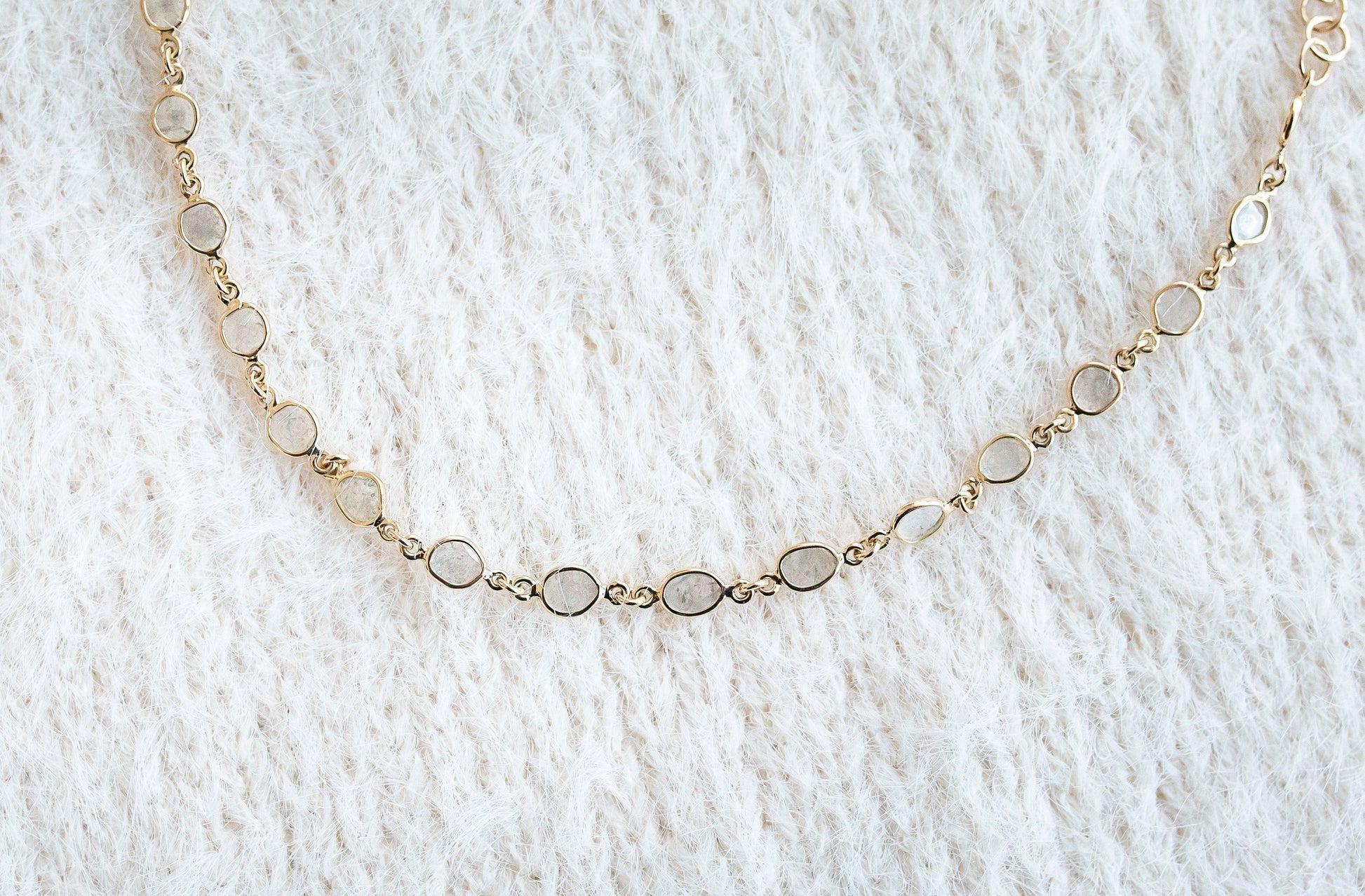 Lunar Glow Solid Gold 14k Bracelet minimal everyday fine jewelry in solid gold and sterling 925 silver with natural gemstones.