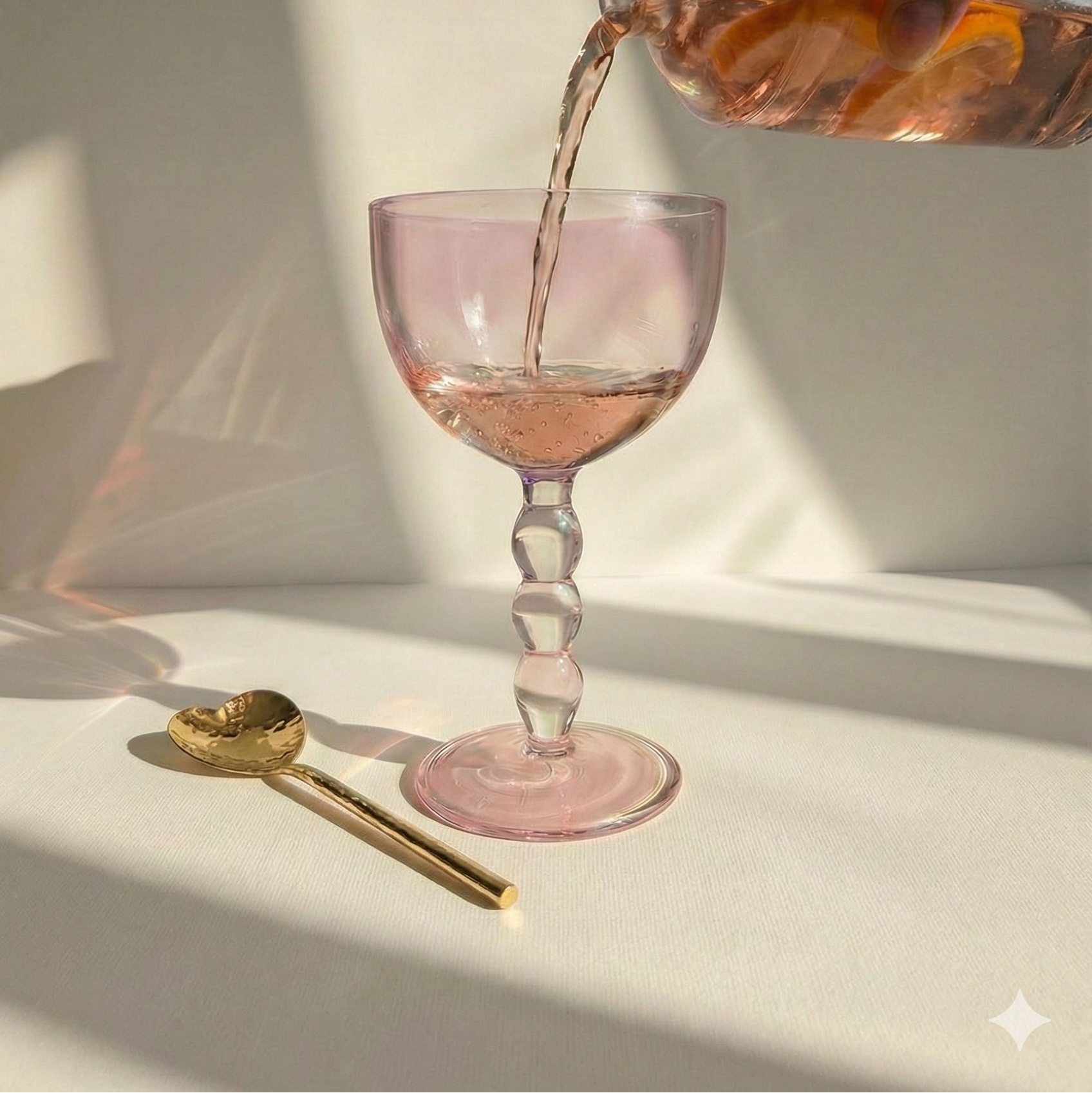 Heart-Shaped Brass Cocktail Spoons Set of 4 4.5x1.5 Inches - Casa Amarosa