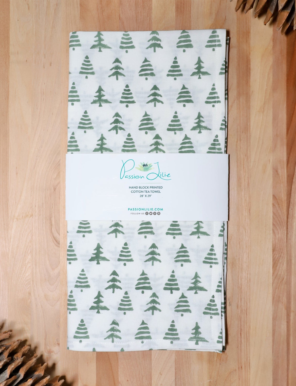Christmas Tree Cotton Tea Towel - Passion Lilie