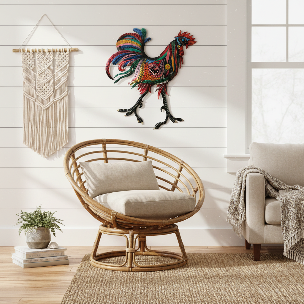 SM07422 Lifestyle – Boho Coastal Living Room