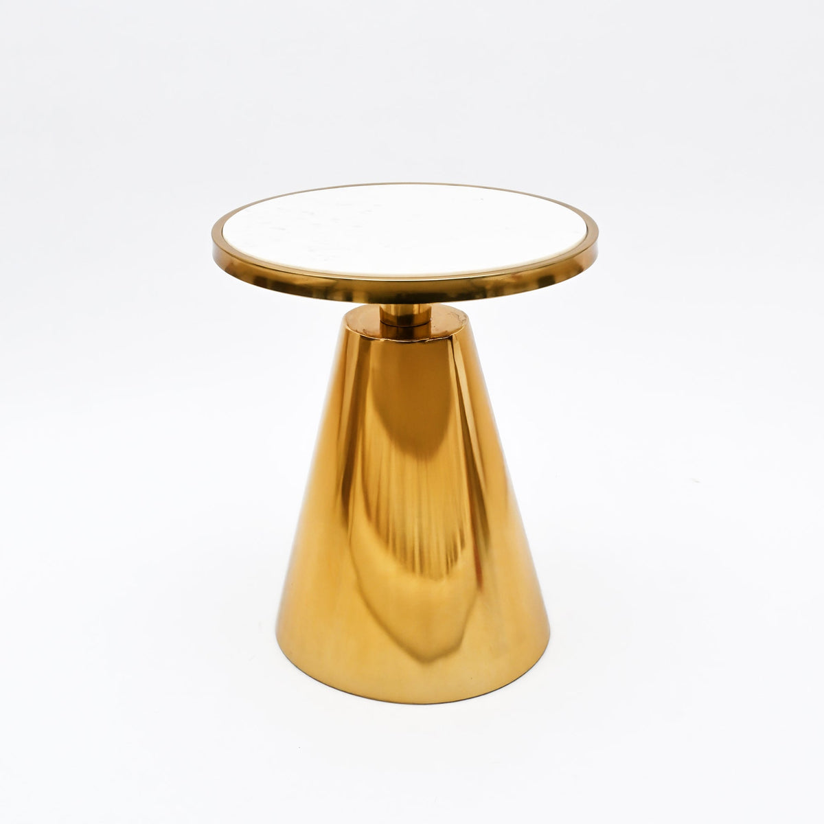 White Marble Side Table