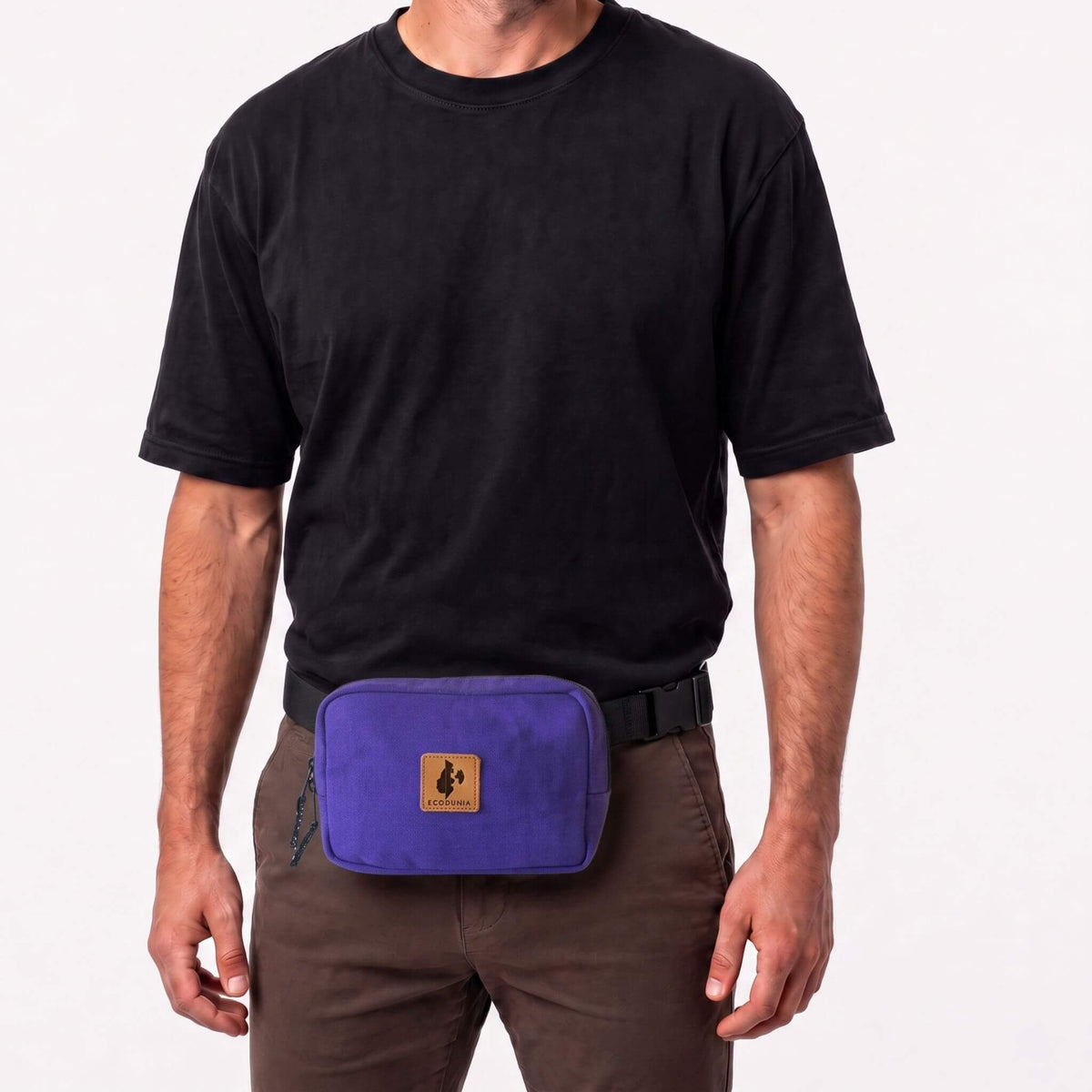 Canvas Crossbody Belt Bag Pouch, The Everywhere Belt Bag #color_purple