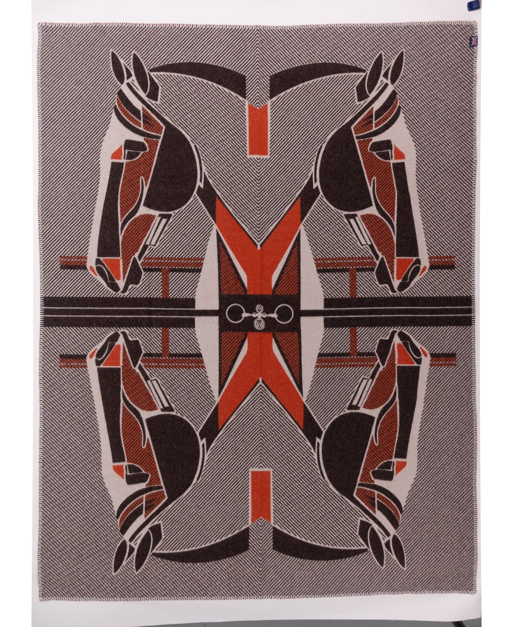The Thoroughbred Throw – Extra-Fine Italian Merino Wool | 57" x 74"-Throws and Blankets-[bar code]-Prince of Scots