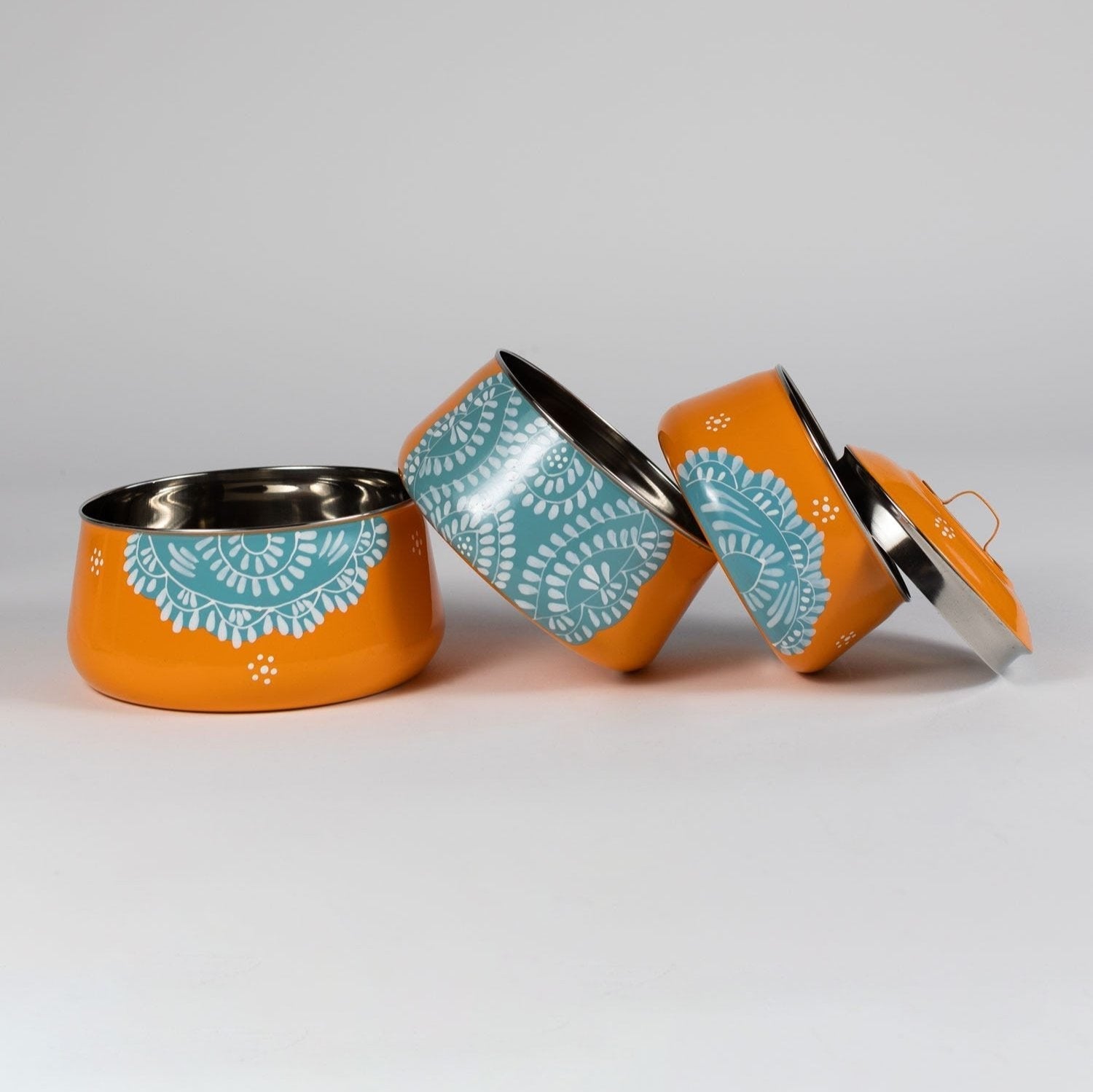 3 Tier Steel Tiffin To Go Container - Thumbnail 4