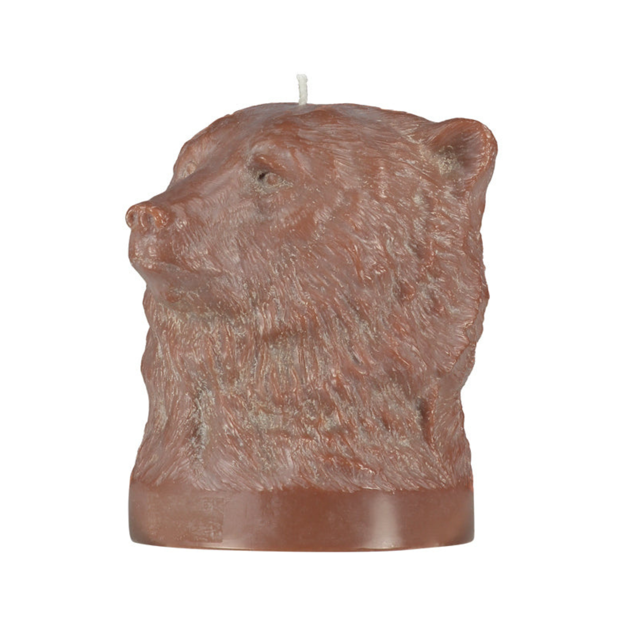 Rose Beige Bear Head Candle