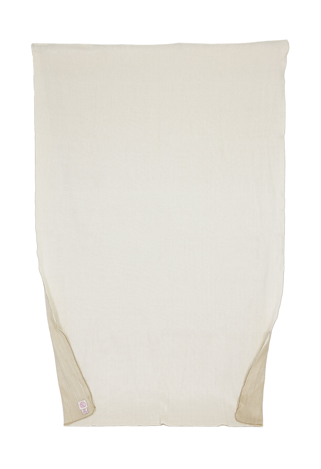 Kani Collection cream blanket with tan corners