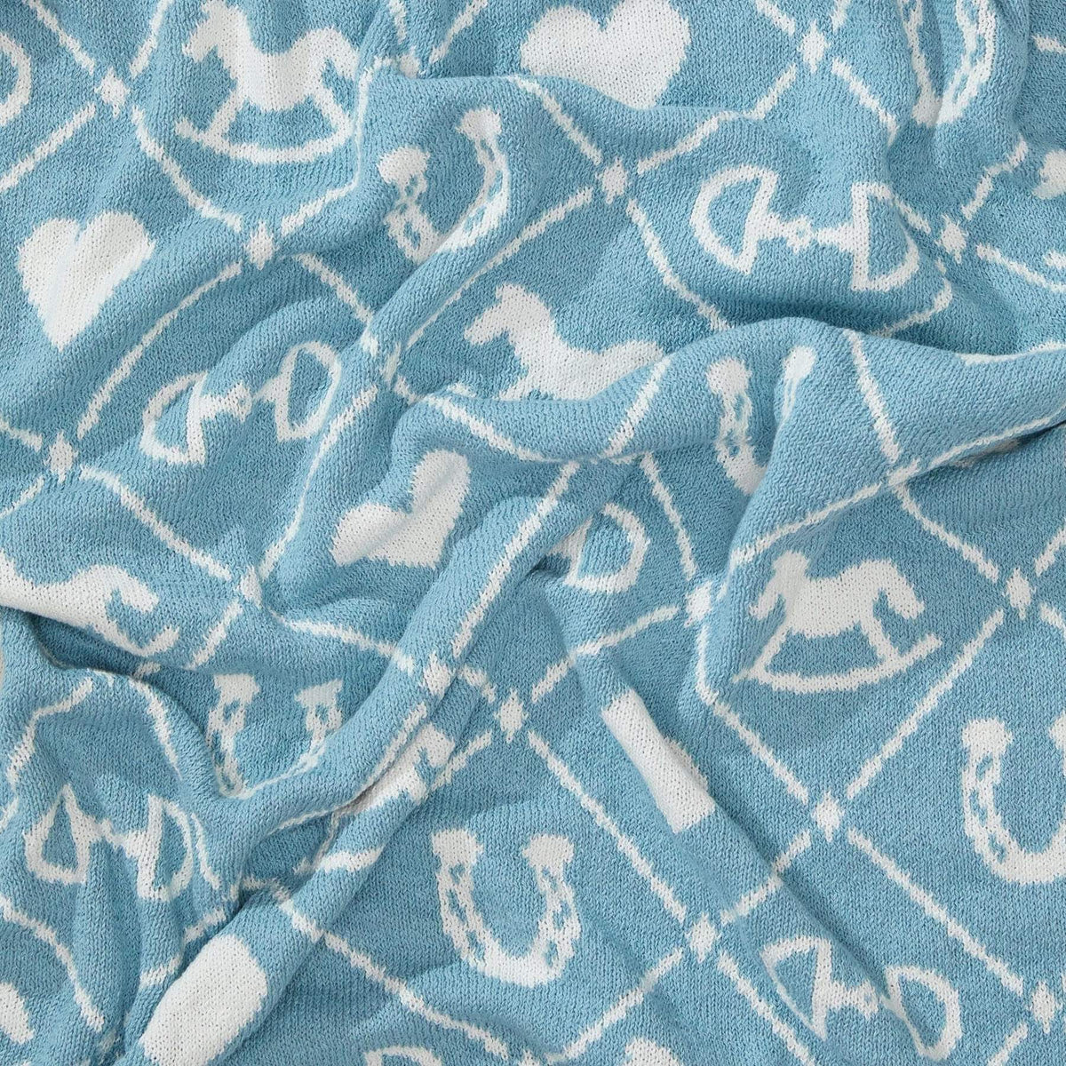 in2green Eco Baby Throws Baby Cotton Knit Blanket - Pony Quilt