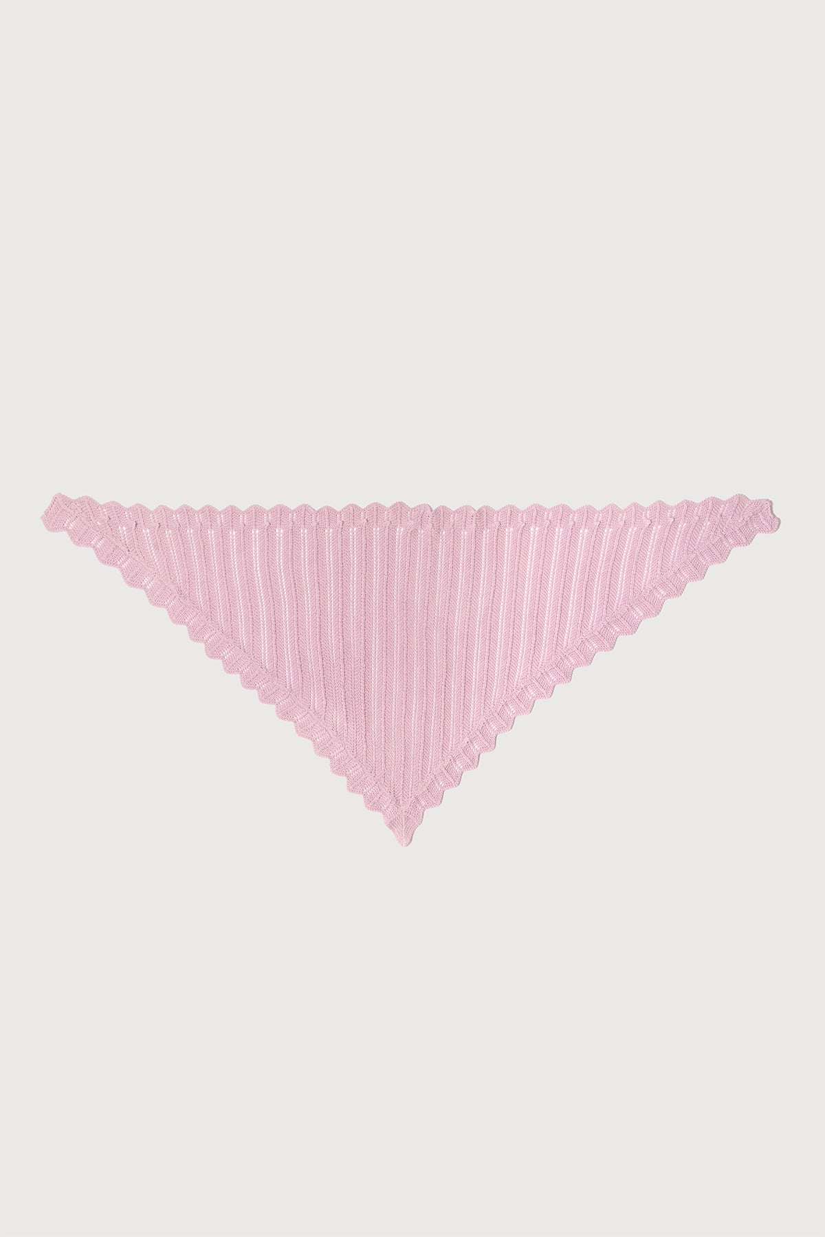 Knitted Triangle Bandana - Lilac