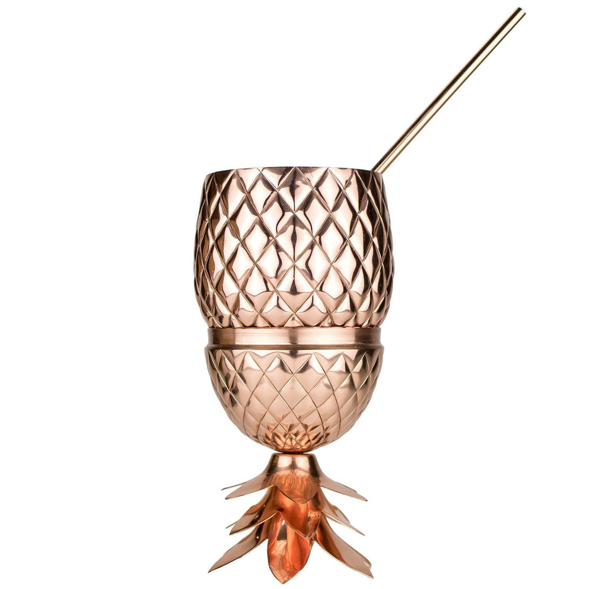 The Royal Hawaiian Pineapple Tumbler (Copper 18 Ounce)-Home Gifts-Prince of Scots-810032751777-PineCopper8-Prince of Scots