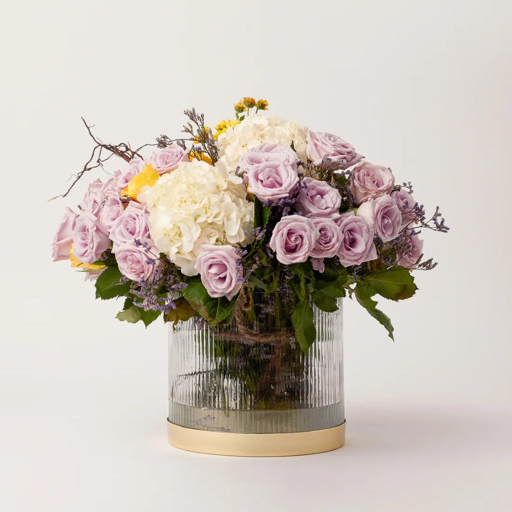 Fluted Glass Vase - Thumbnail 3