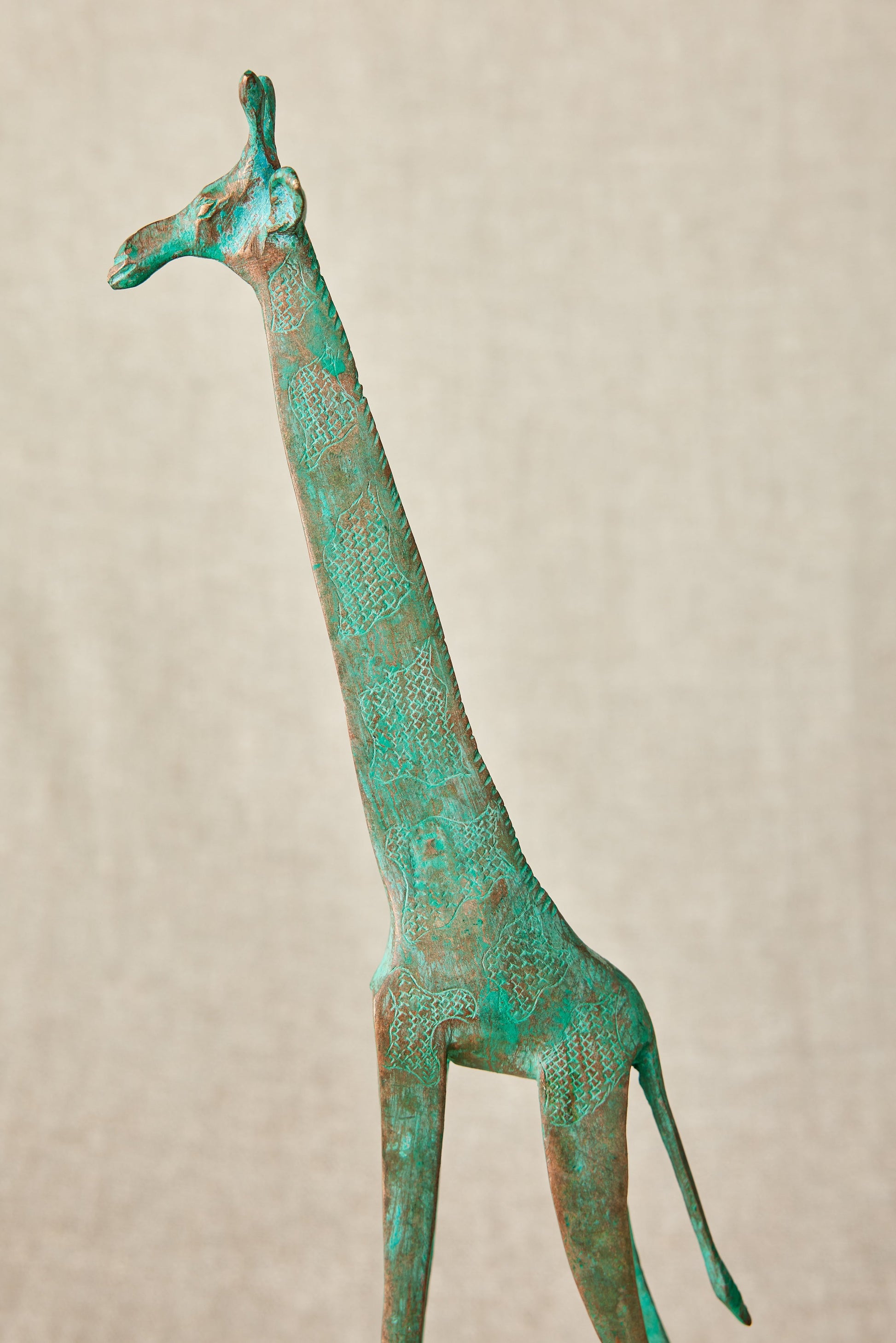 Tuareg Brass Giraffe