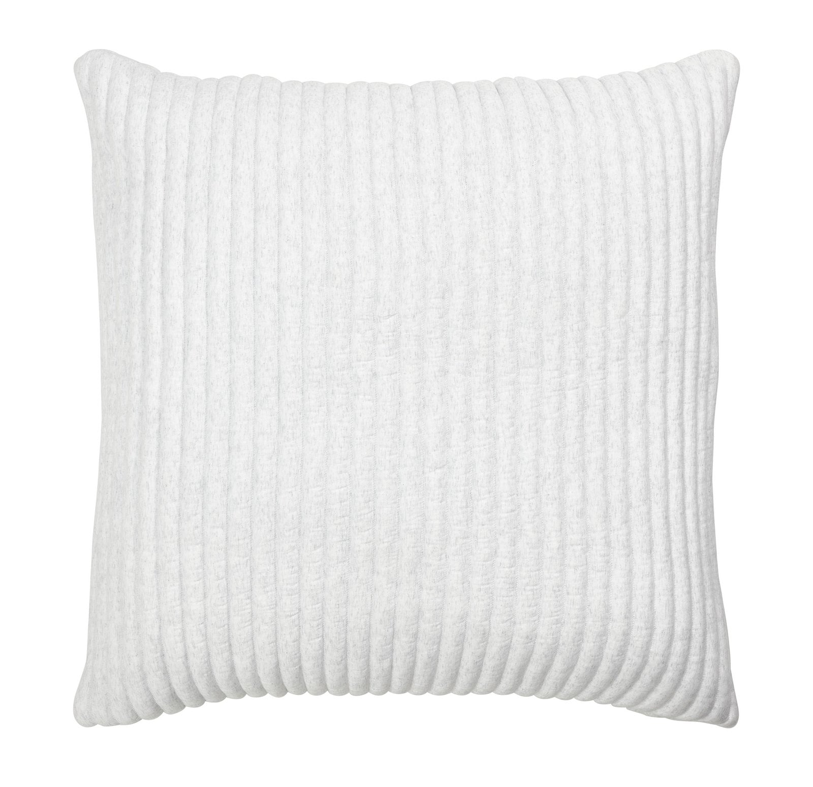 ES-367-2626_1|Plush white ribbed quilt, offering a cozy and inviting texture with distinct vertical stripes for contemporary bedroom decor.