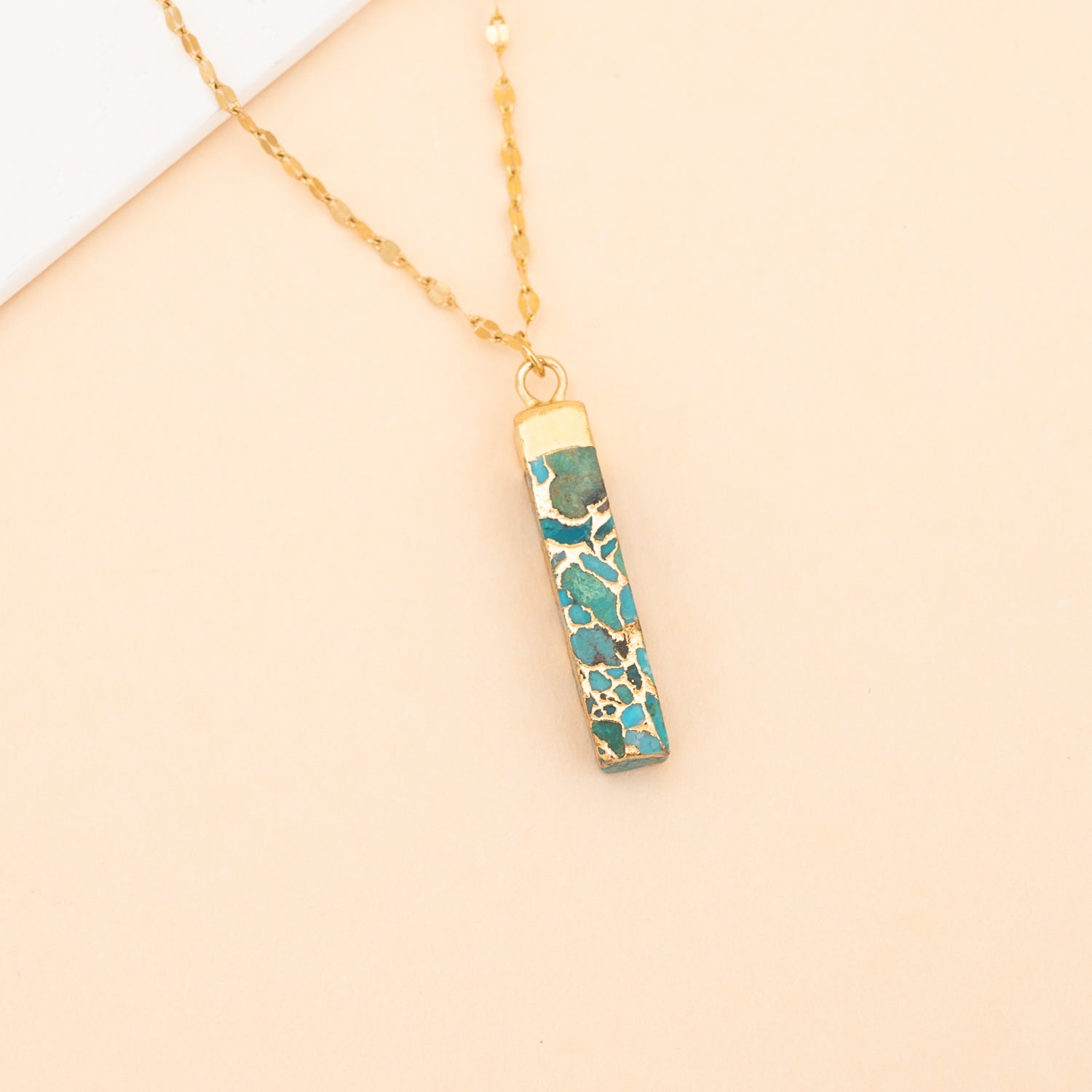 Starfish Project Brayden turquoise pendant necklace, women's gold jewelry, gift shops near me, best fair trade gifts, creative gift ideas for Christmas
