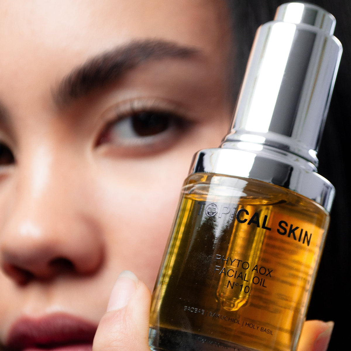Phyto AOX Facial Oil N°10 with Exposome Defense Technology, amber facial oil by TOPICAL SKIN CLEAN DERMACEUTICALS