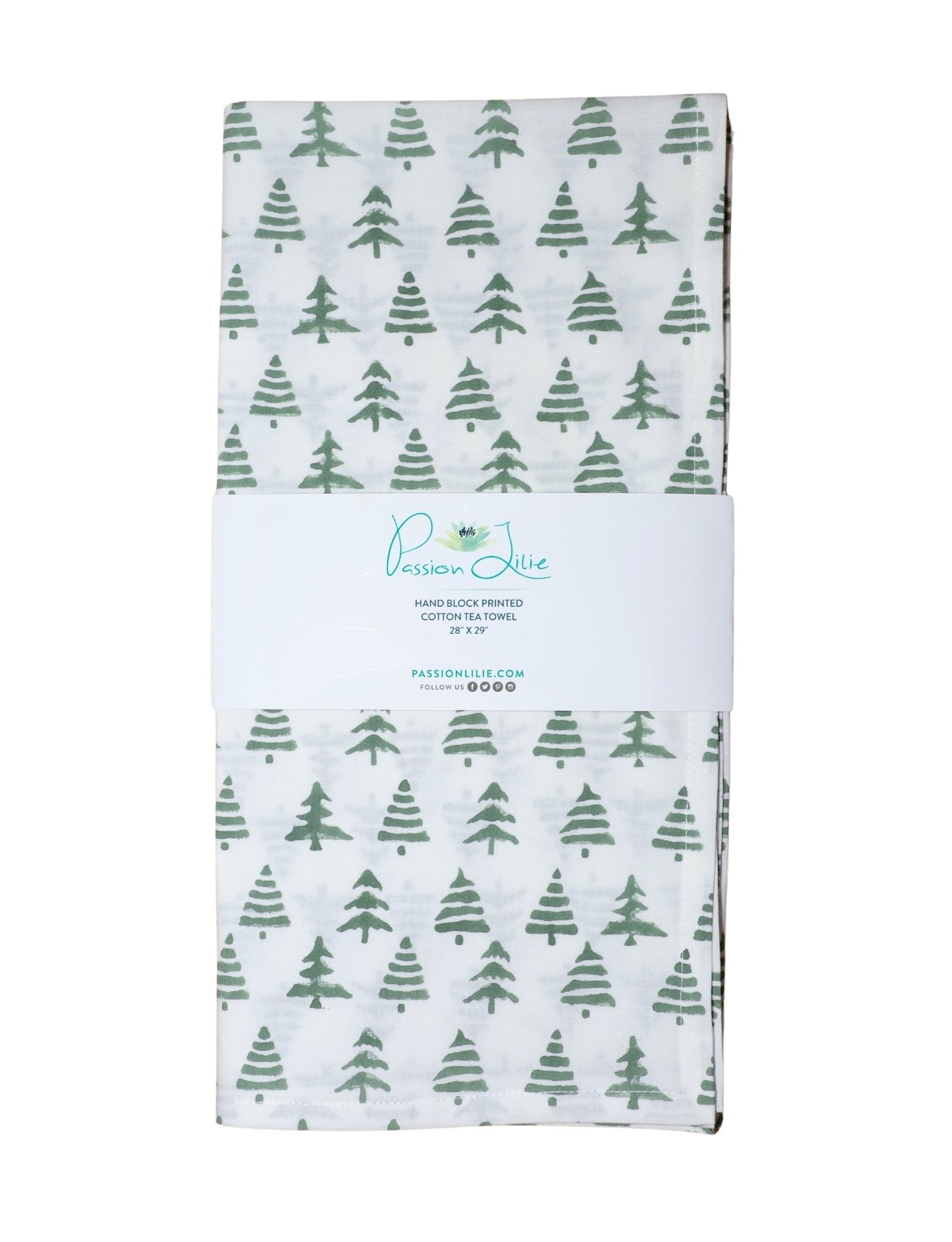 Christmas Tree Cotton Tea Towel - Passion Lilie