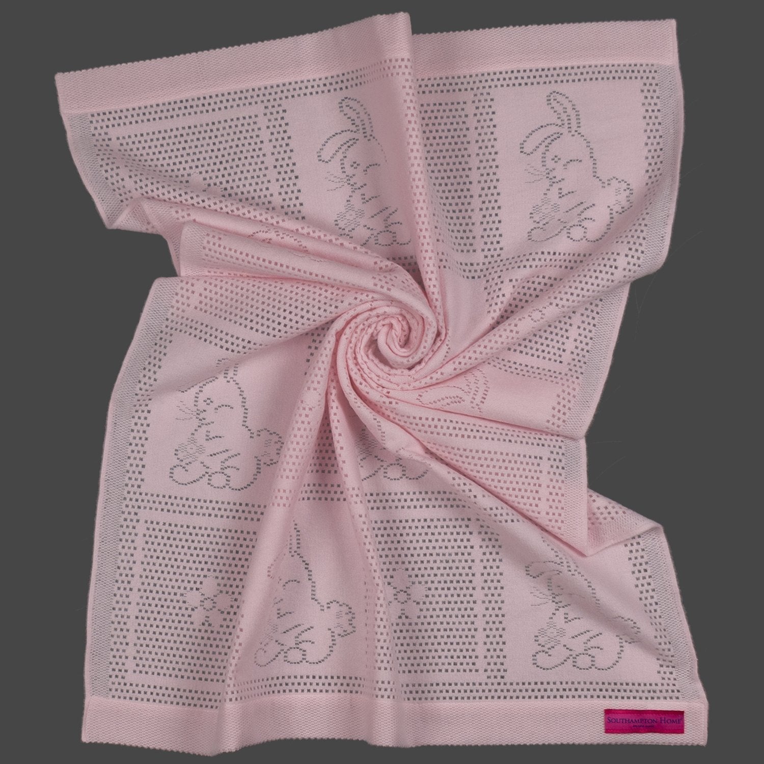 Southampton Home Lace Weave Bunny Baby Blanket ~ Pink ~-Gifts-00810032751296-{sku]-Prince of Scots