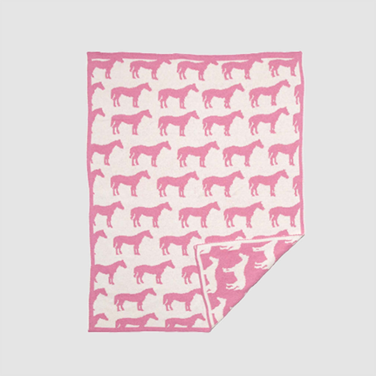 in2green Eco Baby Throws Baby Reversible Cotton Knit Blanket - Pony 655646729930 BB02PY1