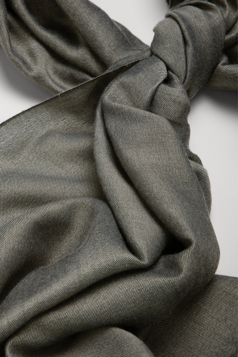 Silk Cotton Scarf - Dark Gray