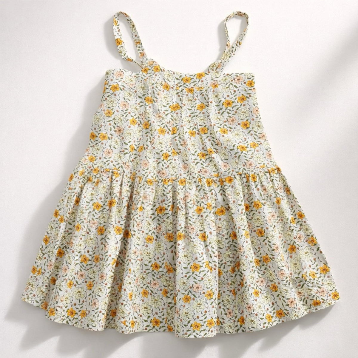 Hikari Pintuck Dress- Marigold Dawn