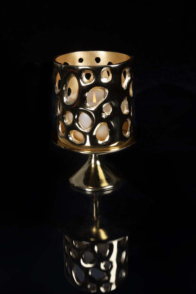 Passage Candle Holder Gold - Nima Oberoi Lunares 