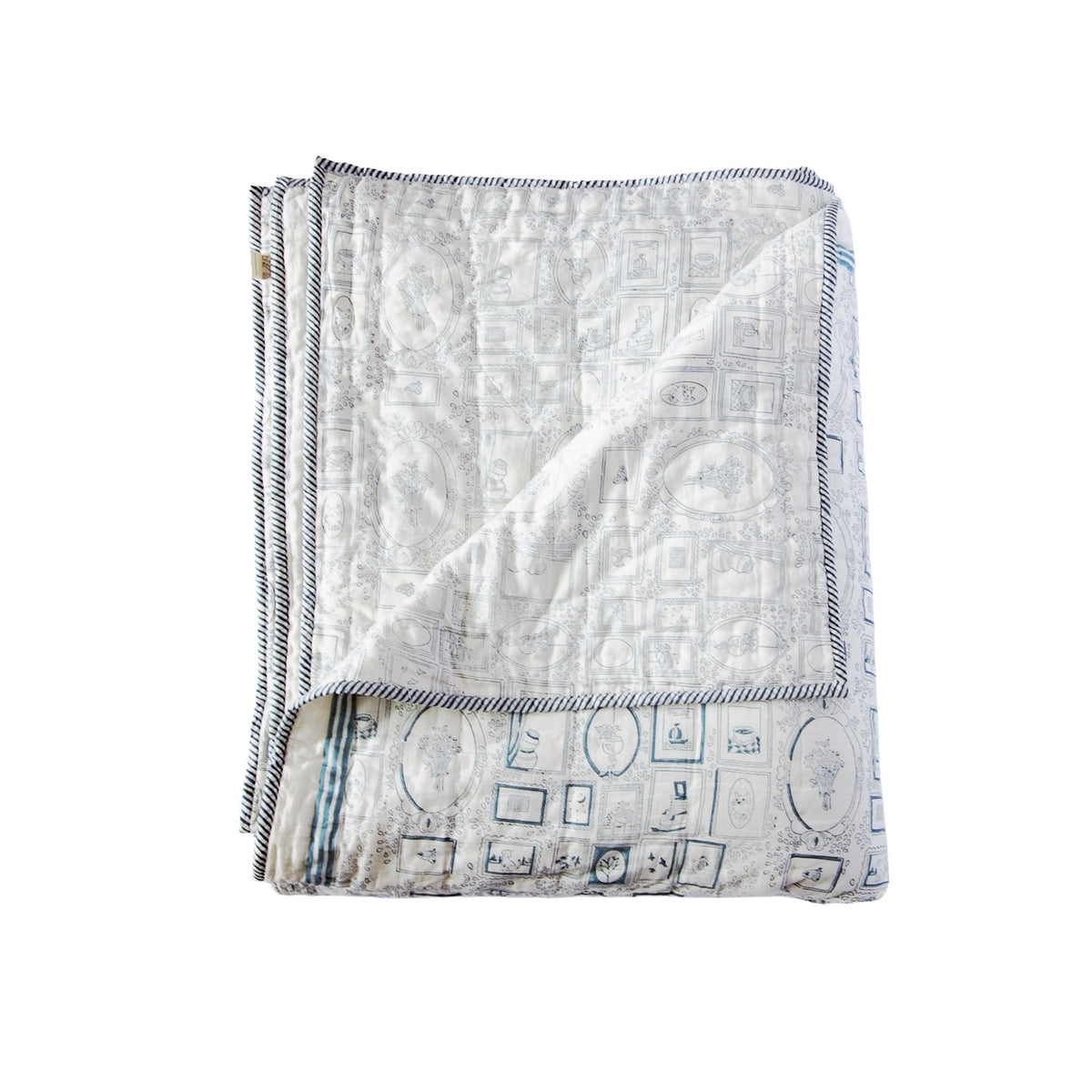 Draped In Memory - Hand Block Printed Blanket