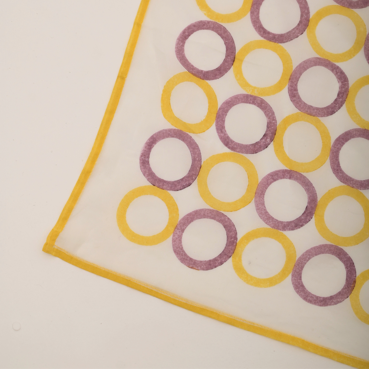 Baadal Hand Block Printed Cotton Bandana – Circles