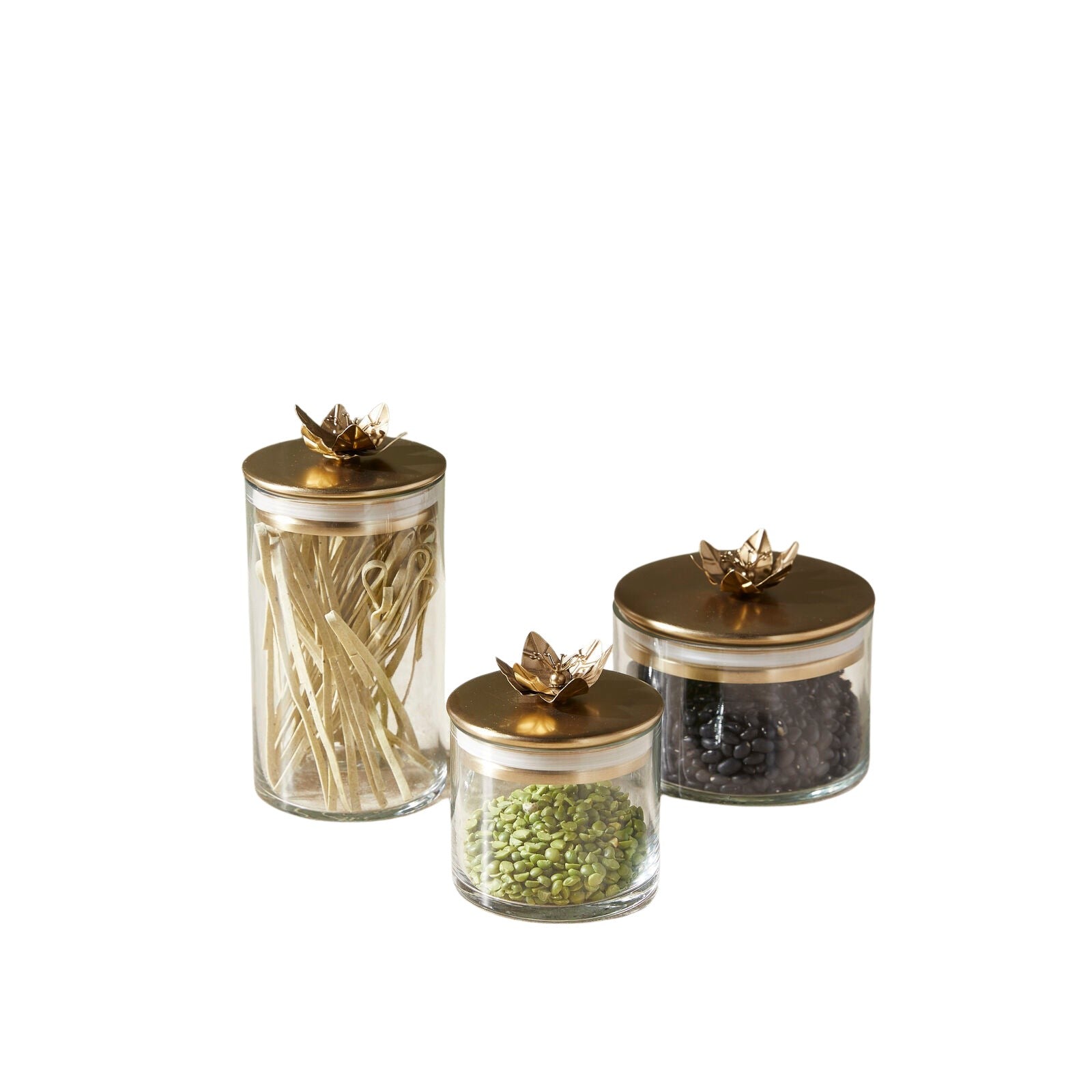 Lily Botanical Canister, Set of 3