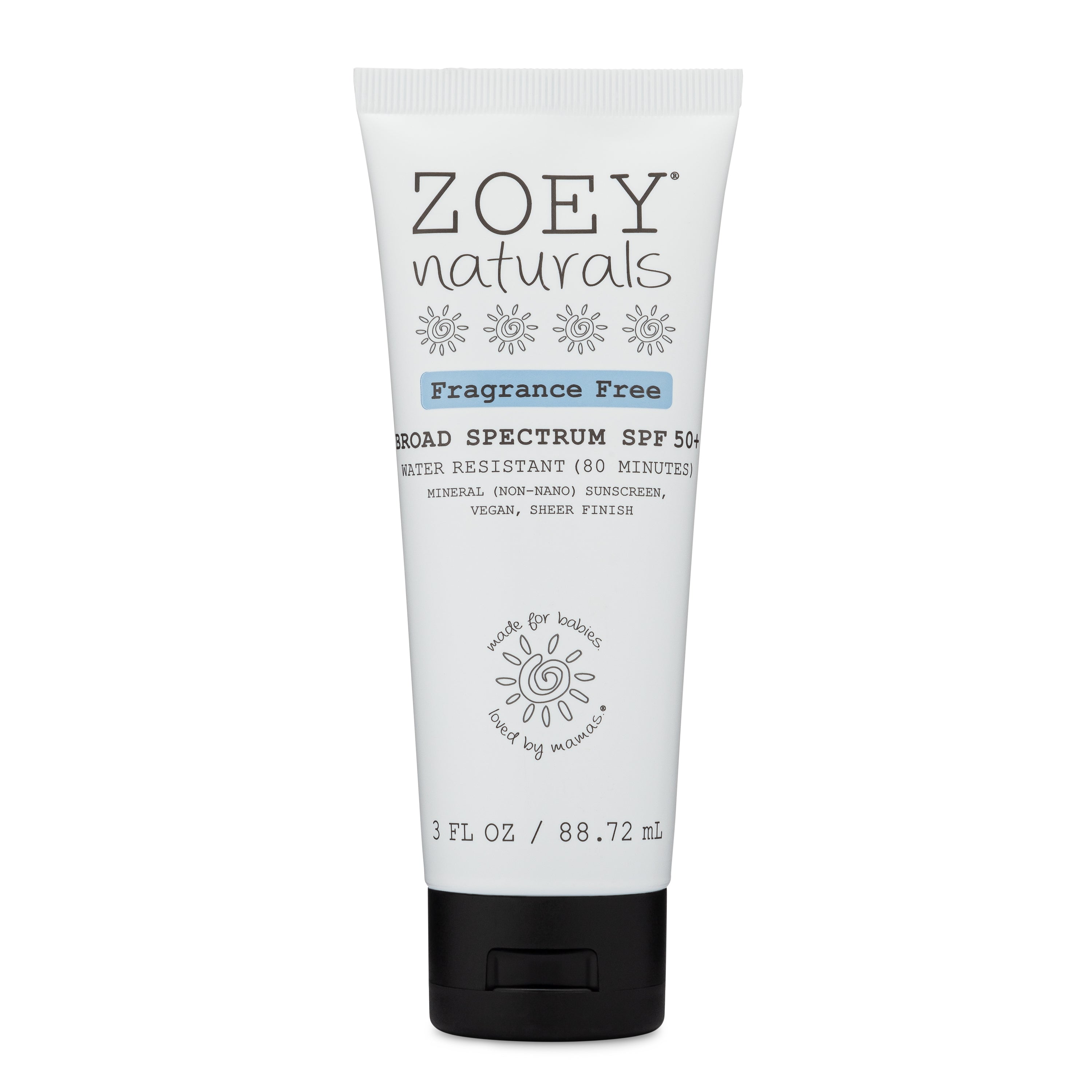 Zoey Naturals SPF 50+ Sheer Finish Mineral Sunscreen