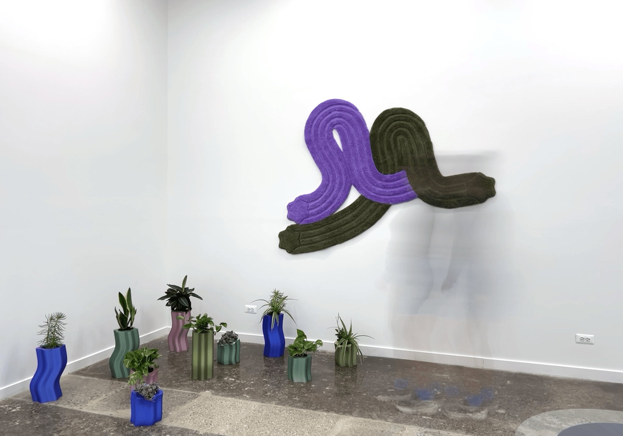 Entwine Rug Green + Purple - Form&Seek