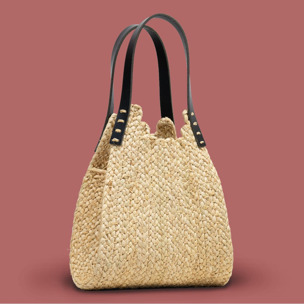 Mini Embe Braided Raffia Tote