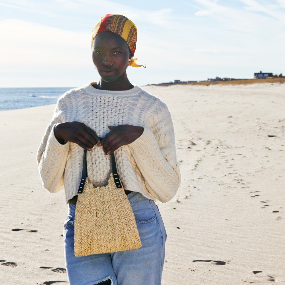 Mini Embe Braided Raffia Tote