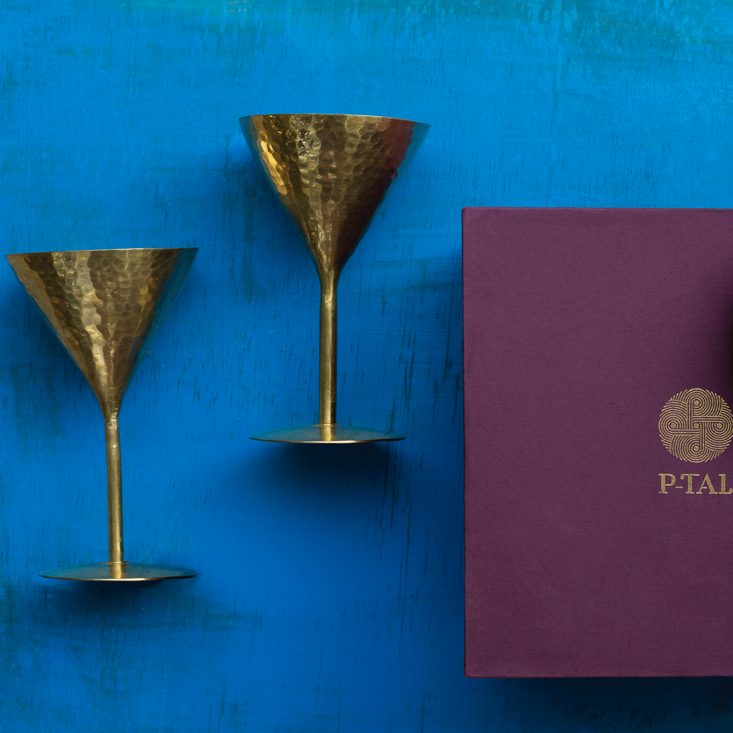 Brass Cocktail Glass Set of 2