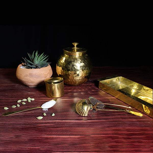 Brass Round Canister P-TAL