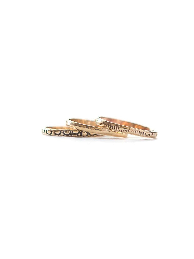 brass Stacking Rings | Fair Anita