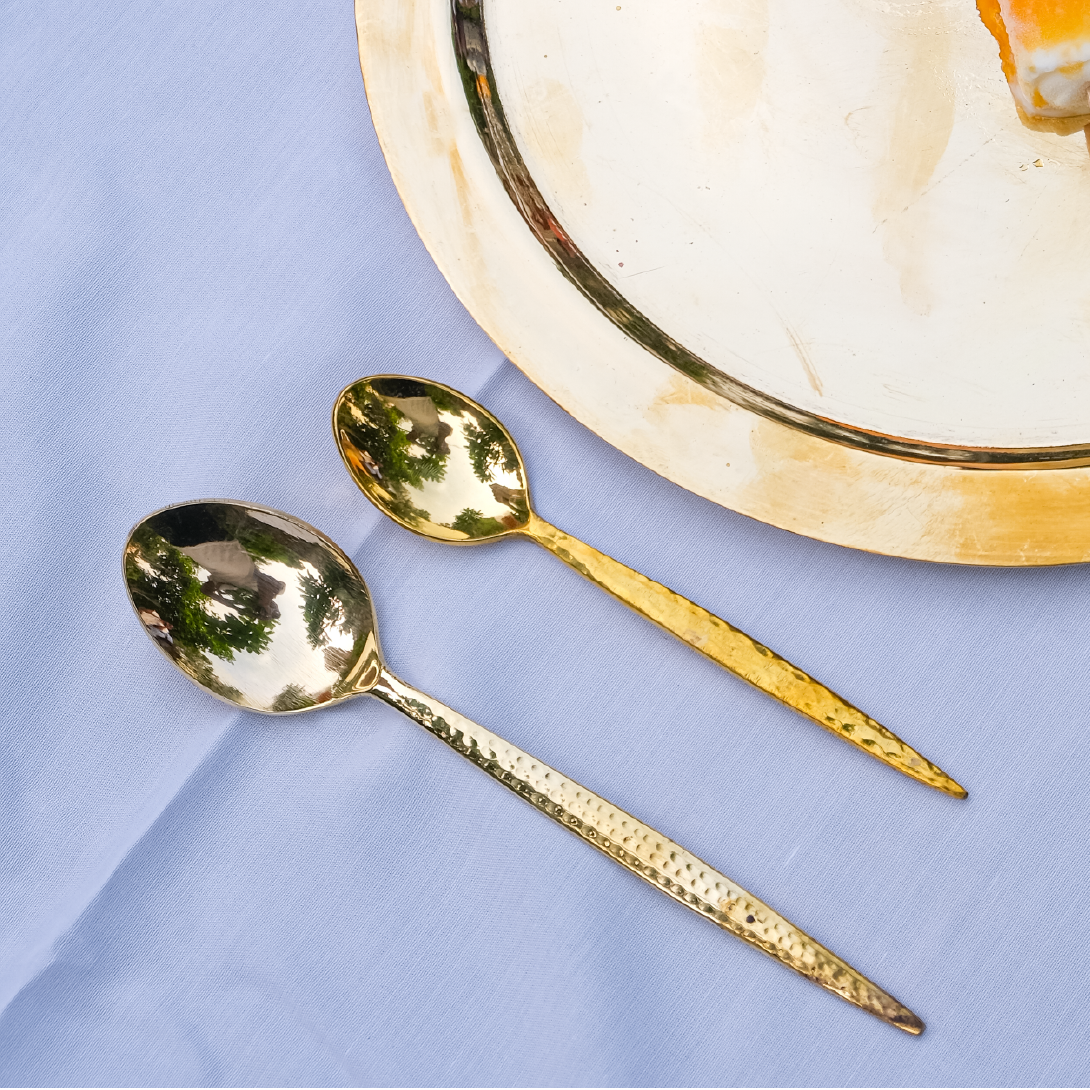 Brass Desert Spoon