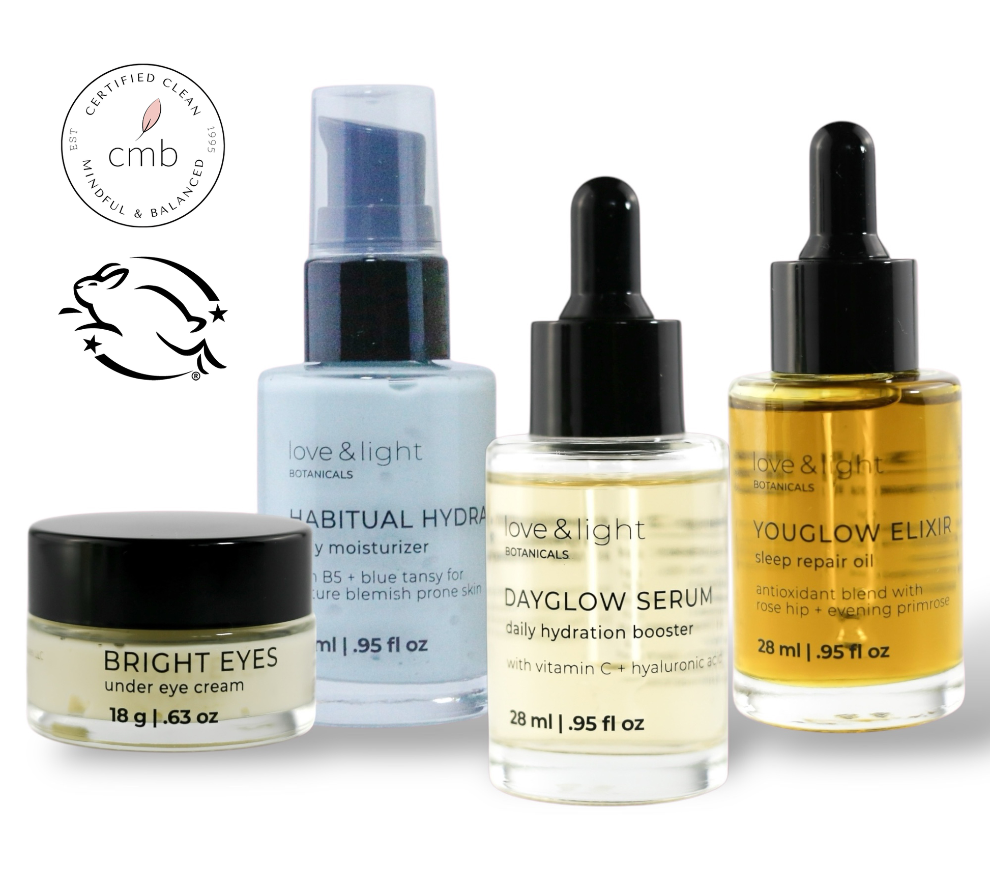 Deluxe hydration skincare kit by Love & Light Botanicals