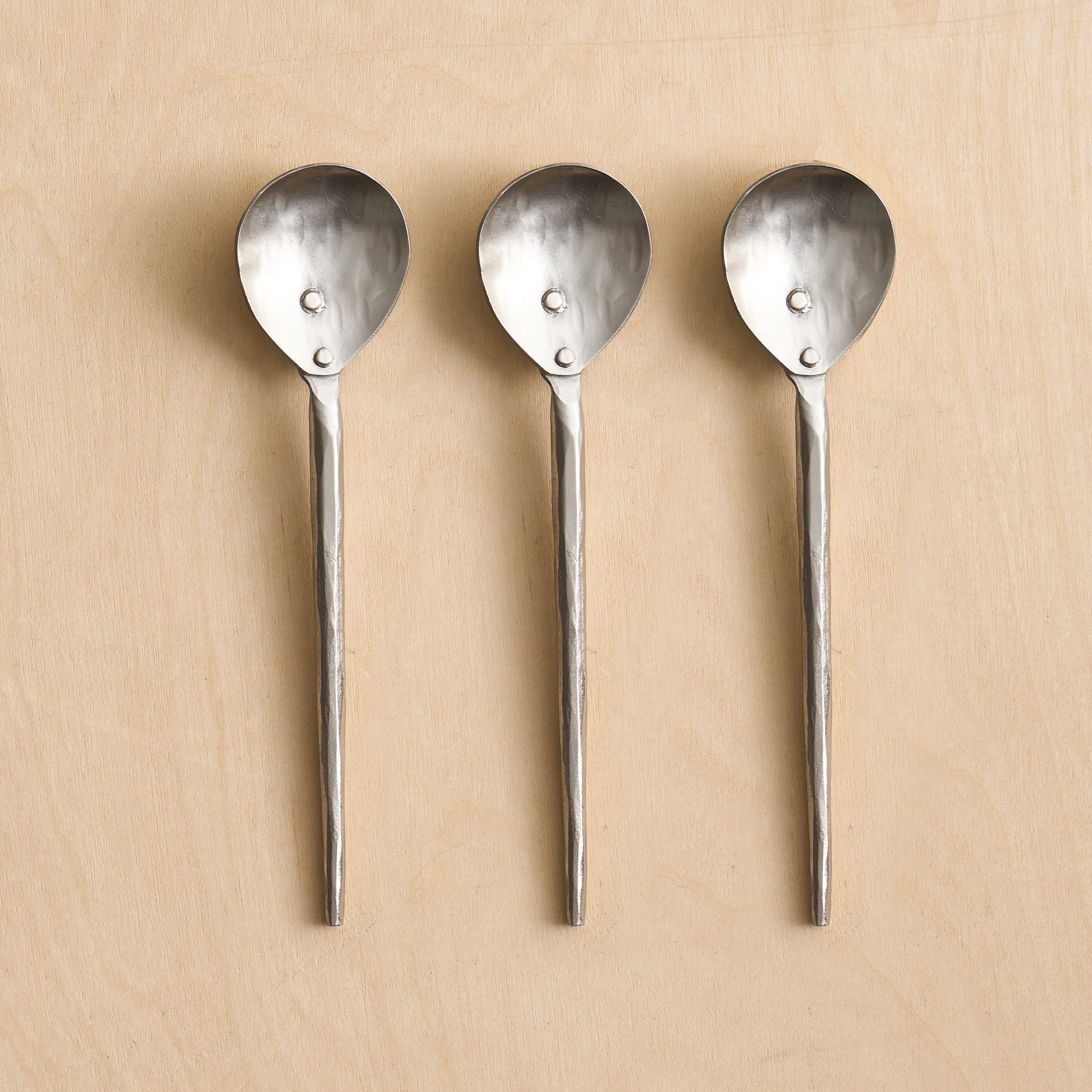 Forge Pewter Small Spoons - Set of 3