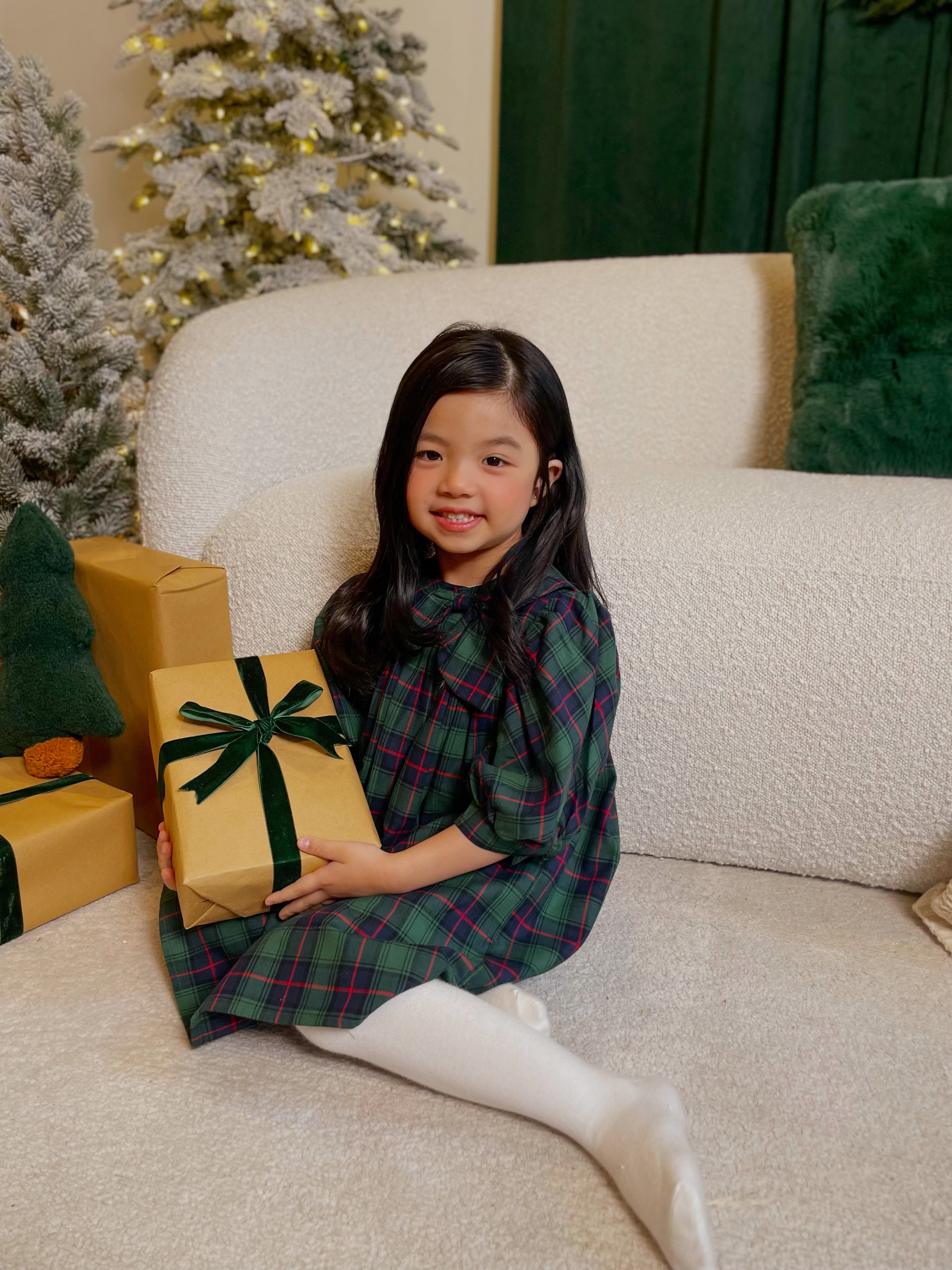 Rosemoor Dress | Heritage Green Tartan Cotton