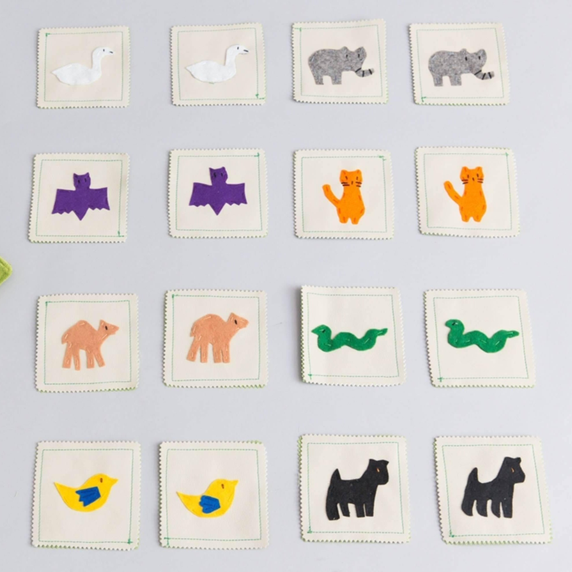 Land animals memory game - Child's Cup Full