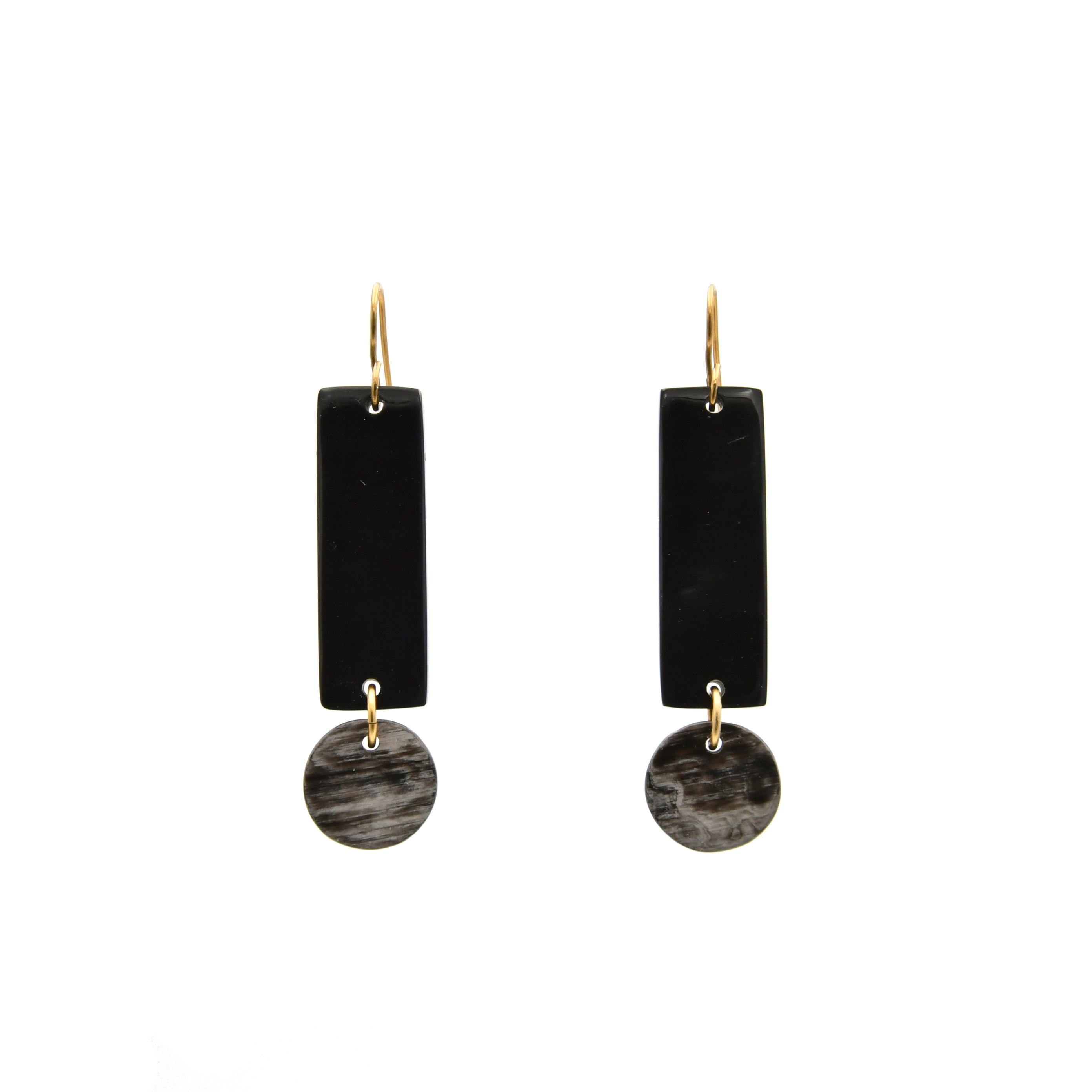 Exclamation Point Earrings - Black