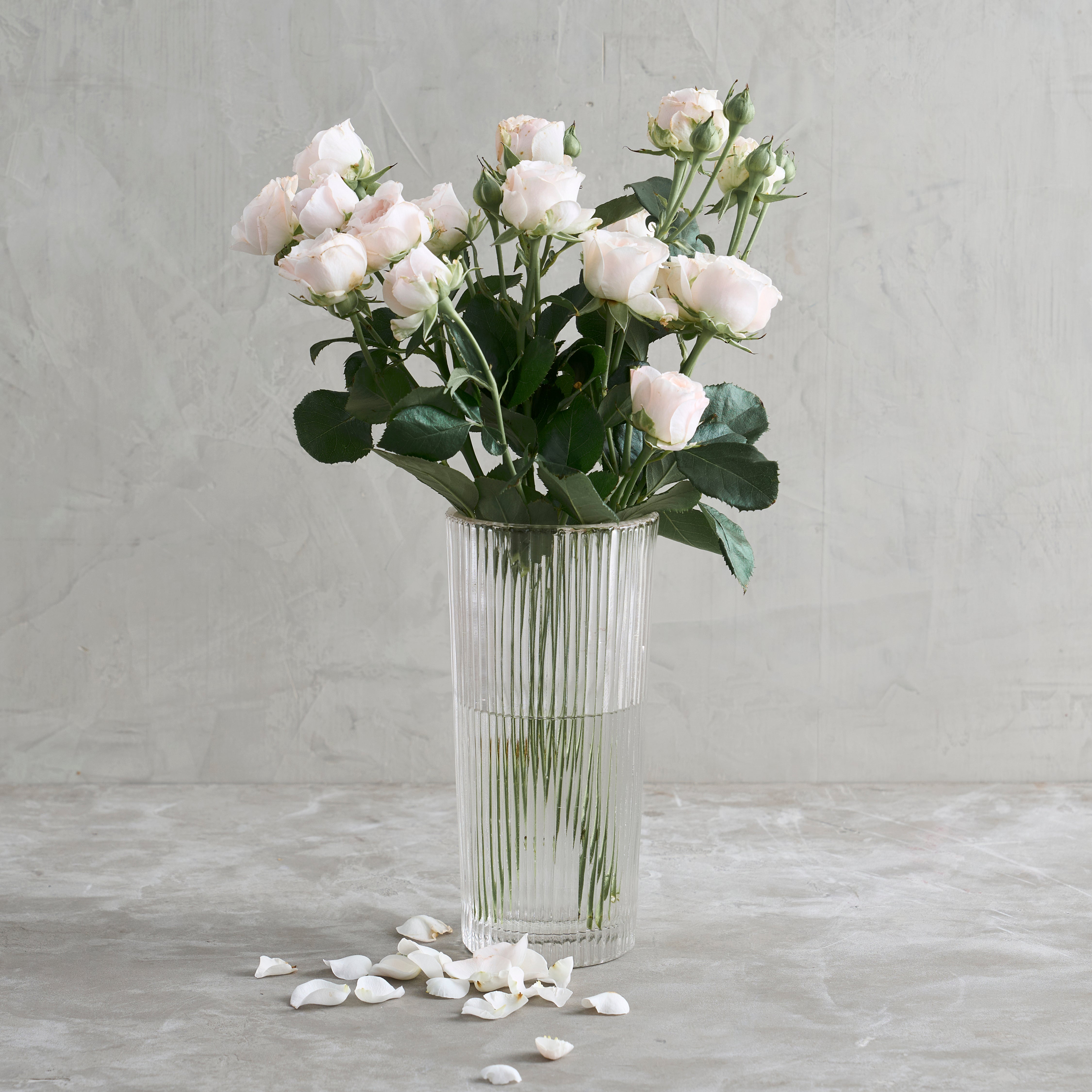 Clear Glass Column Vase