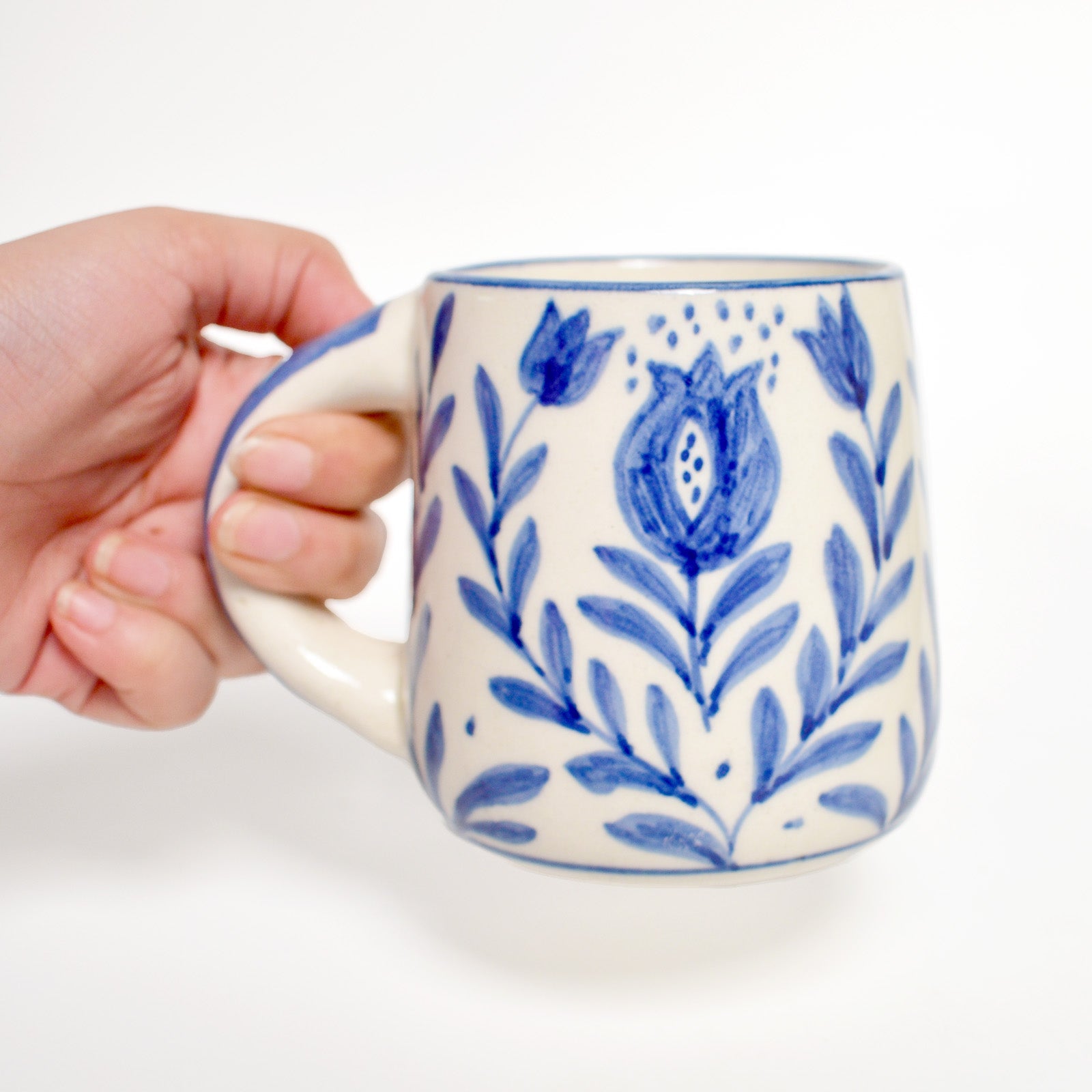 Blue Anaar Coffee Mug 3.5x3 Inches Set of 4 - Casa Amarosa