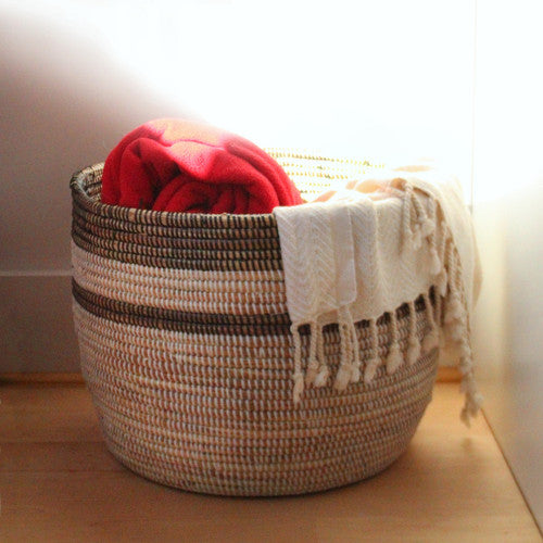 Mbare Stripe Basket - Thumbnail 3